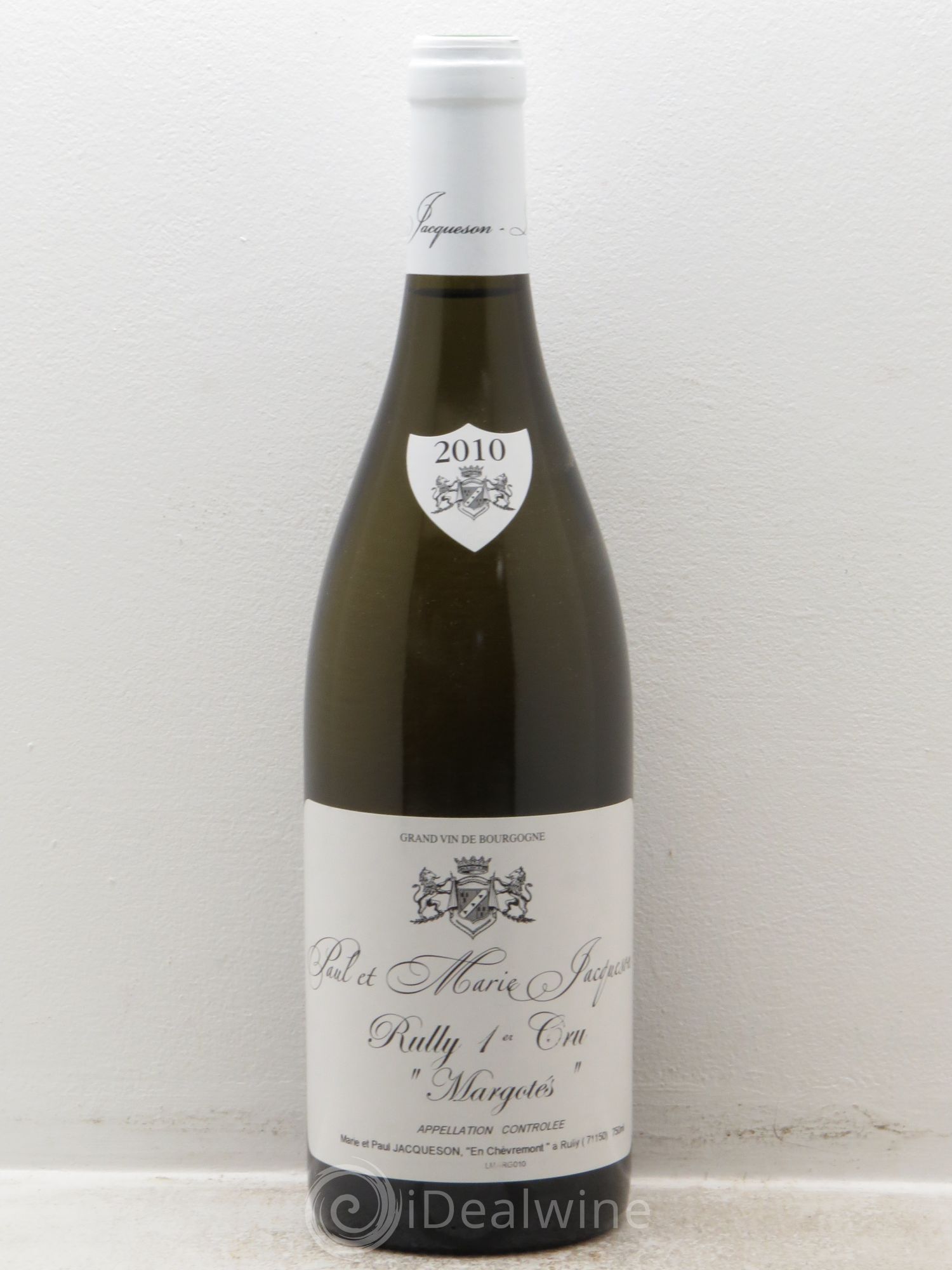 Rully 1er Cru Paul & Marie Jacqueson 2010 - Posten von 1 Flasche - 0
