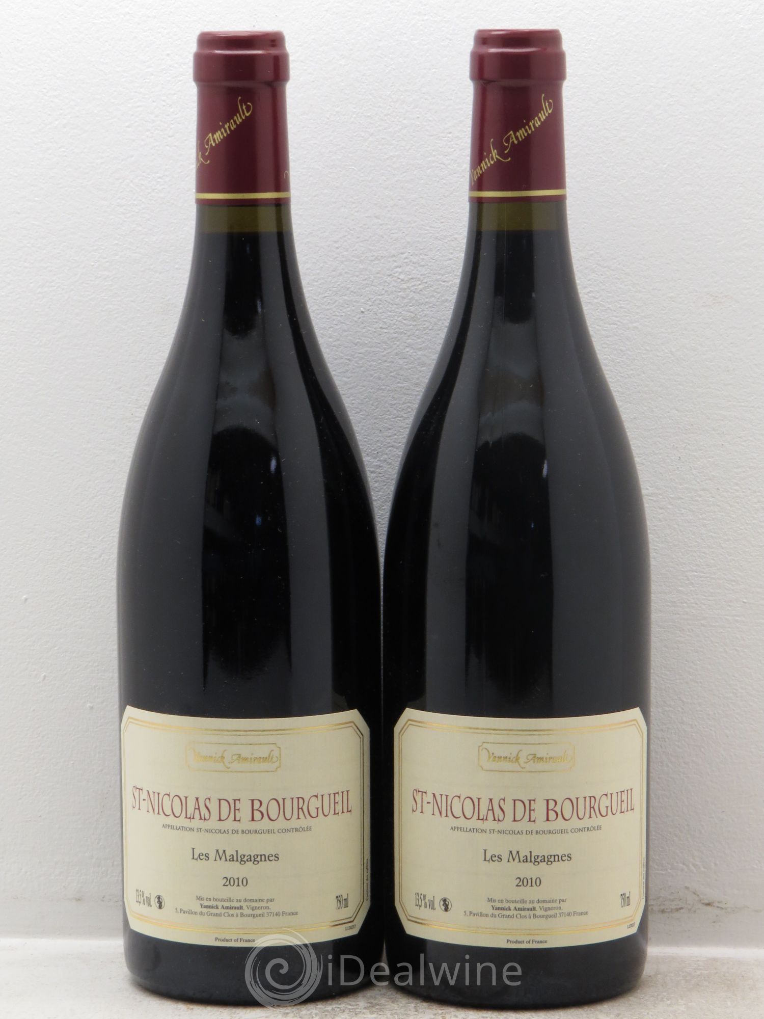 Saint-Nicolas de Bourgueil Les Malgagnes Yannick Amirault (Domaine) 2010 - Lot de 2 bouteilles - 0