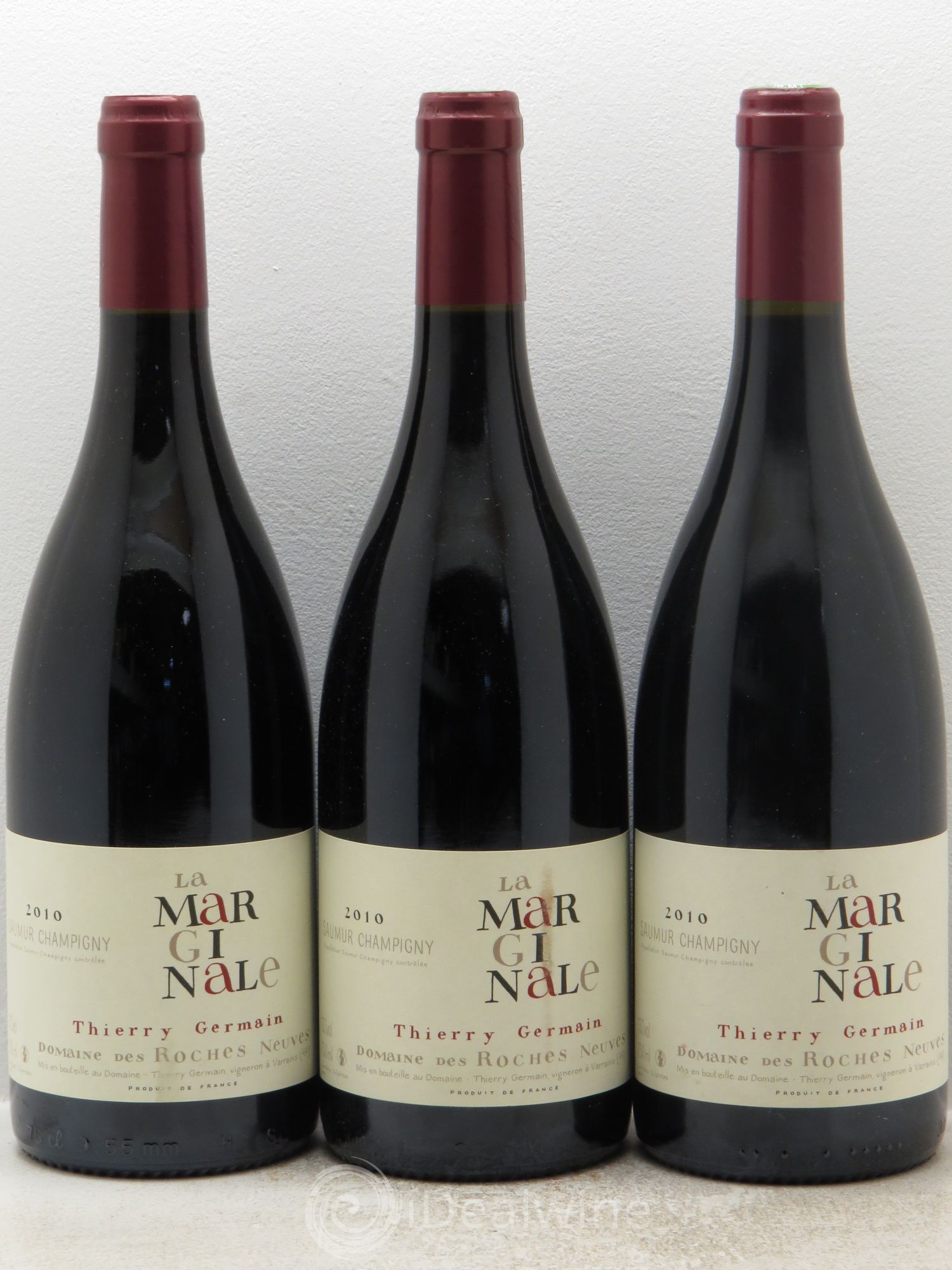 Saumur-Champigny La Marginale Domaine des Roches Neuves - Thierry Germain 2010 - Lot de 3 bouteilles - 0