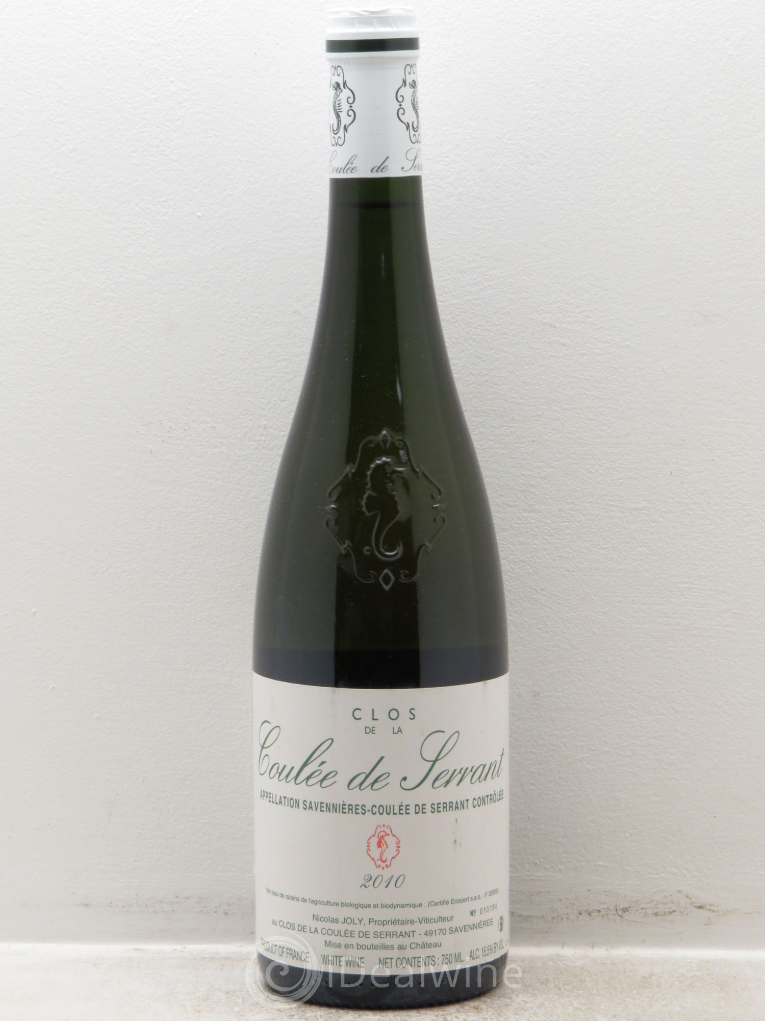 Savennières Clos de la Coulée de Serrant Vignobles de la Coulée de Serrant - Nicolas Joly 2010 - Lot de 1 bouteille - 0