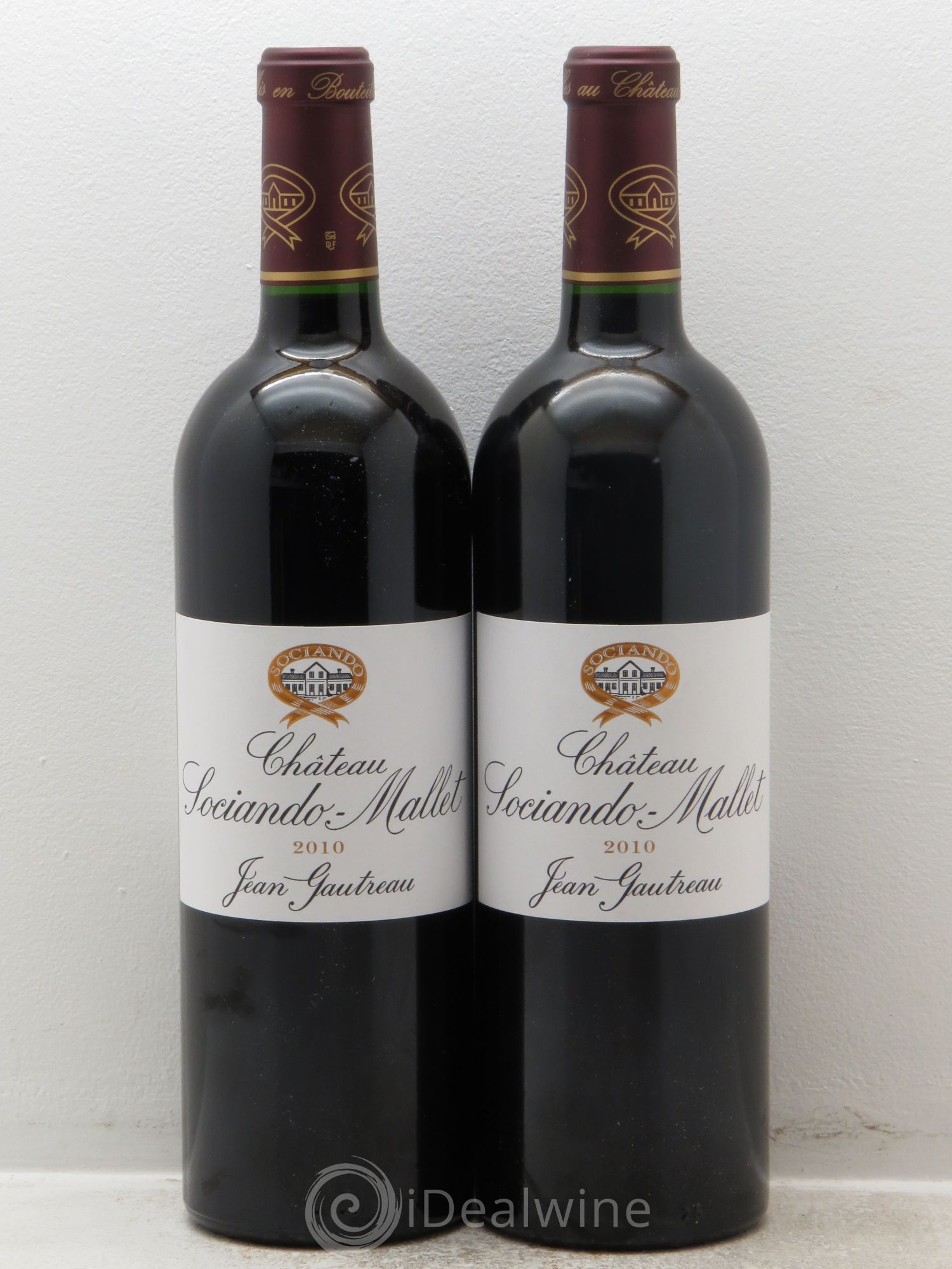 Château Sociando Mallet 2010 - Lot de 2 bouteilles - 0