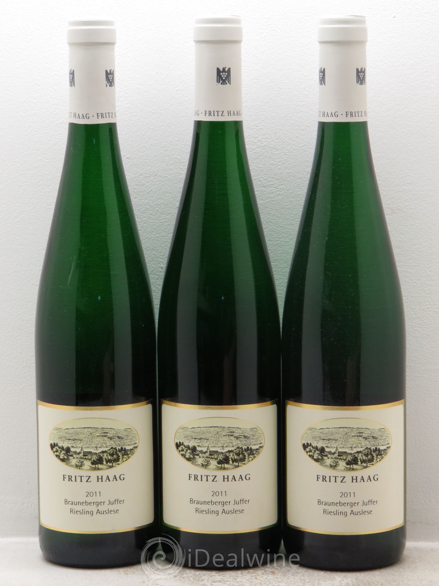 Riesling Brauneberger Juffer Auslese Fritz Haag (sans prix de réserve) 2011 - Posten von 3 Flaschen - 0