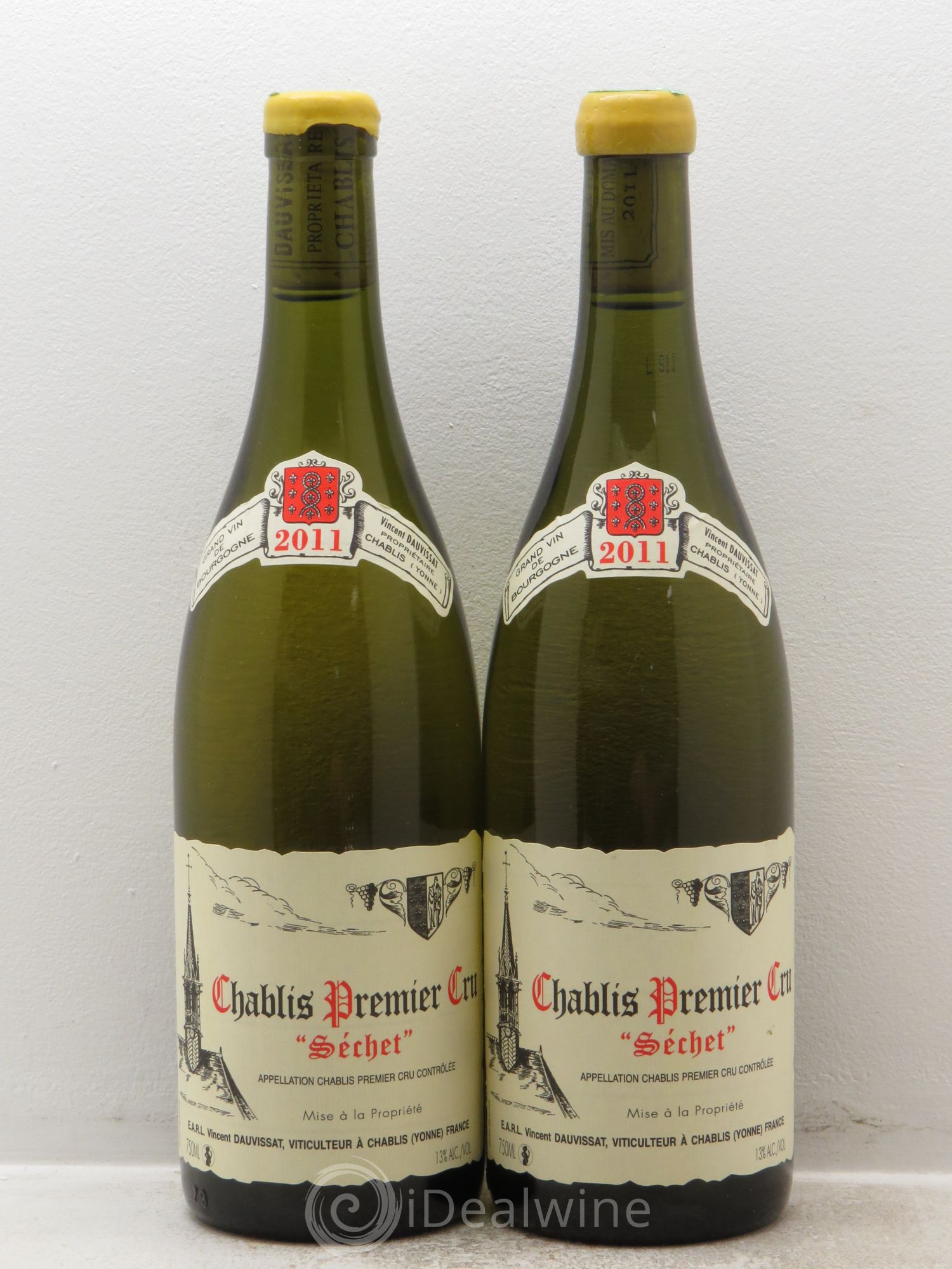 Chablis 1er Cru Séchet Vincent Dauvissat (Domaine) 2011 - Lot de 2 bouteilles - 0
