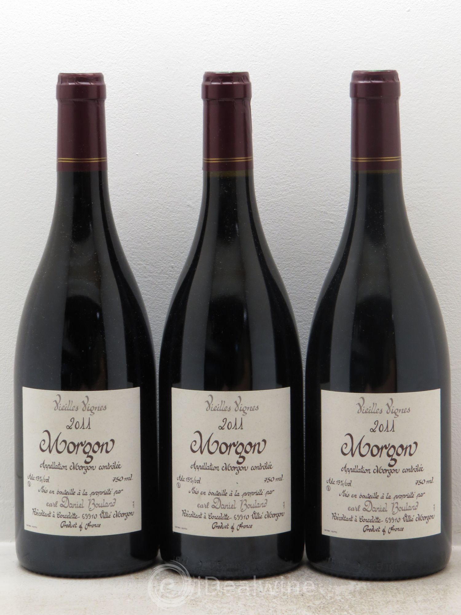 Morgon Vieilles Vignes Daniel Bouland (Domaine) 2011 - Lot de 3 bouteilles - 0