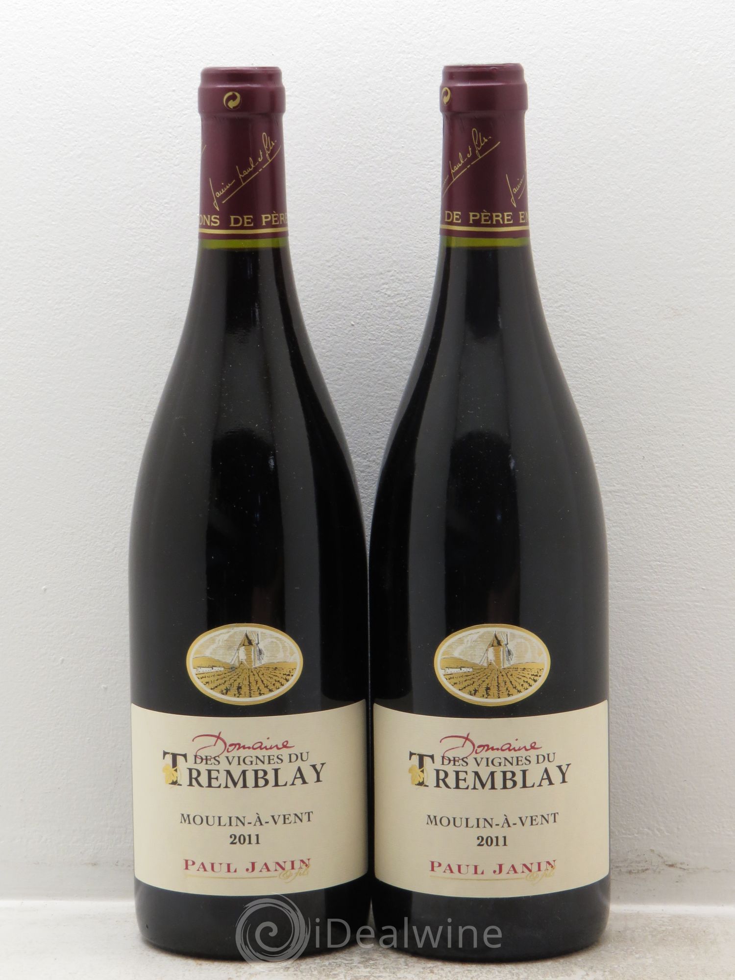 Moulin-à-Vent Vignes du Tremblay Paul Janin 2011 - Posten von 2 Flaschen - 0