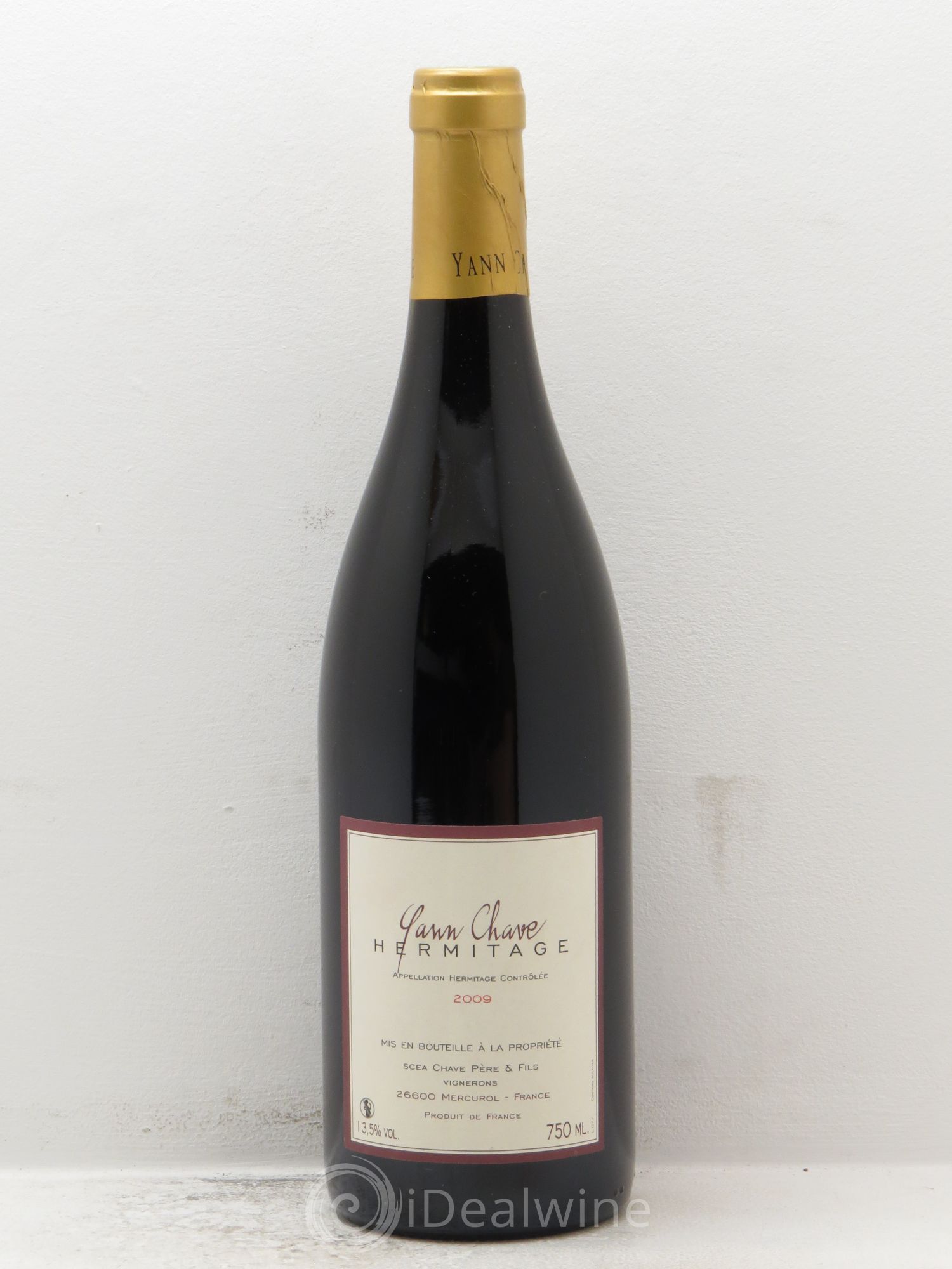 Hermitage Yann Chave 2009 - Lot de 1 bouteille - 0