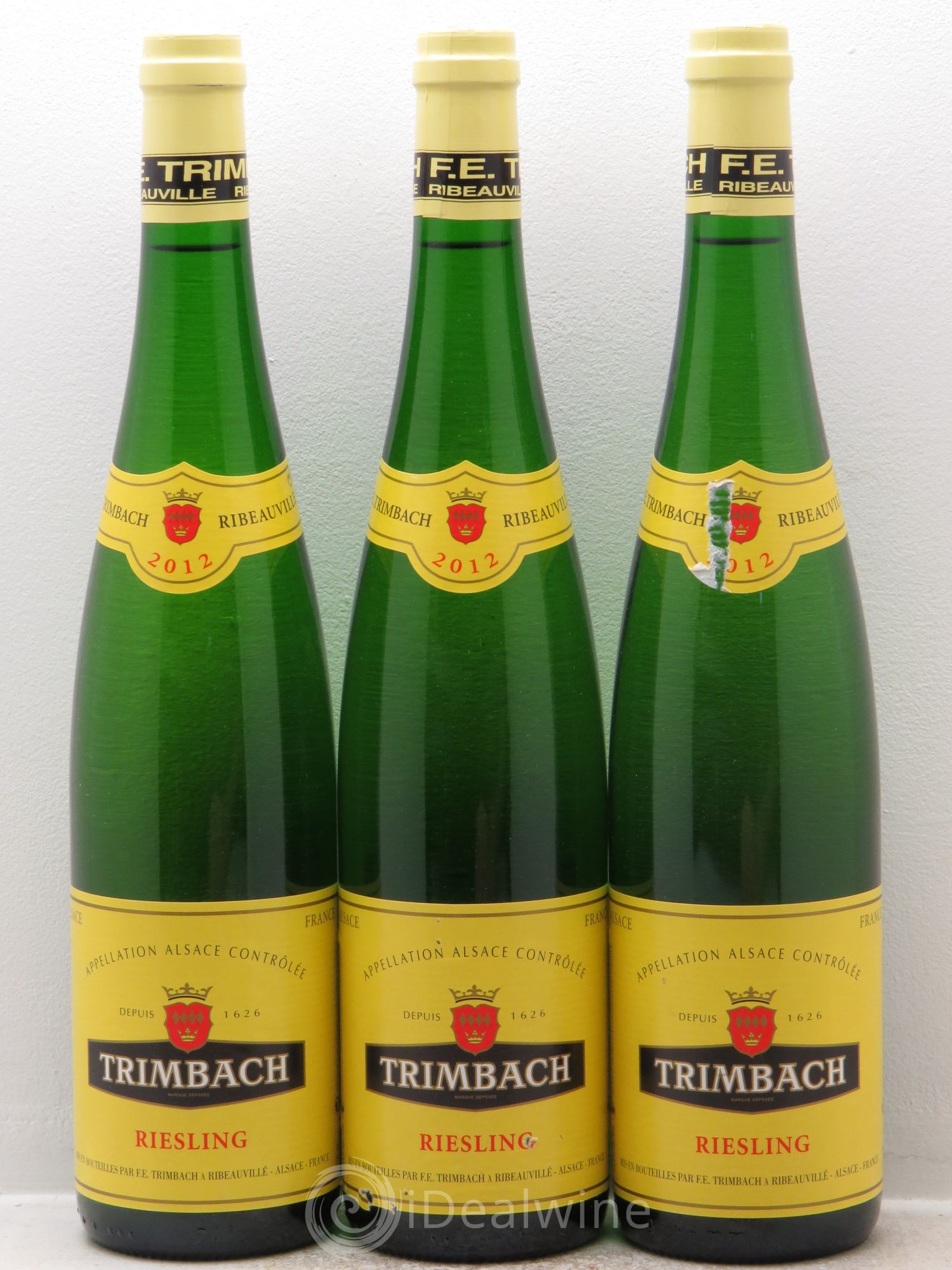 Alsace Riesling Trimbach (Domaine) (senza prezzo di riserva) 2012 - Lotto di 3 bottiglie - 0