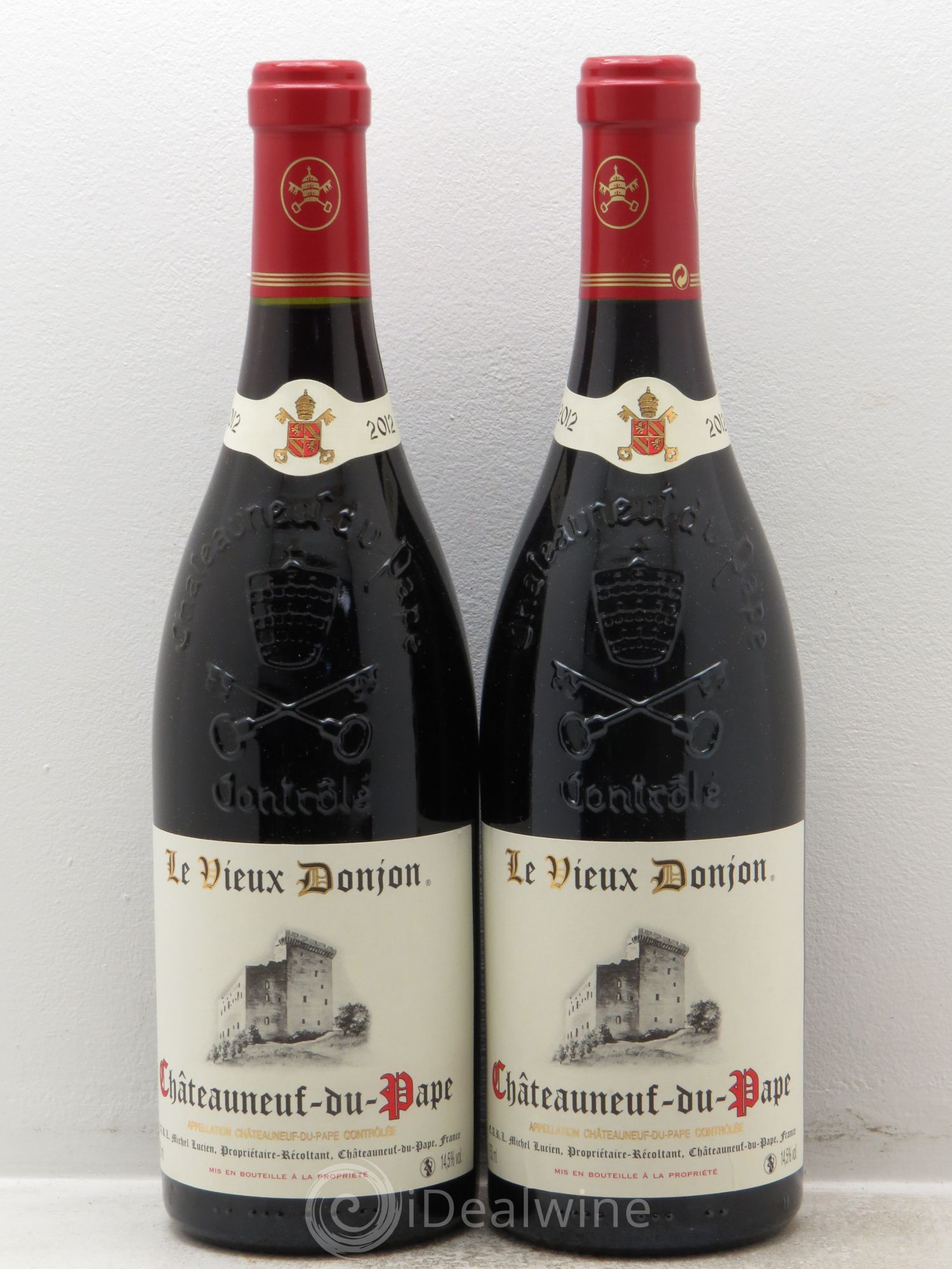 Châteauneuf-du-Pape Le Vieux Donjon Michel Lucien 2012 - Lot de 2 bouteilles - 0