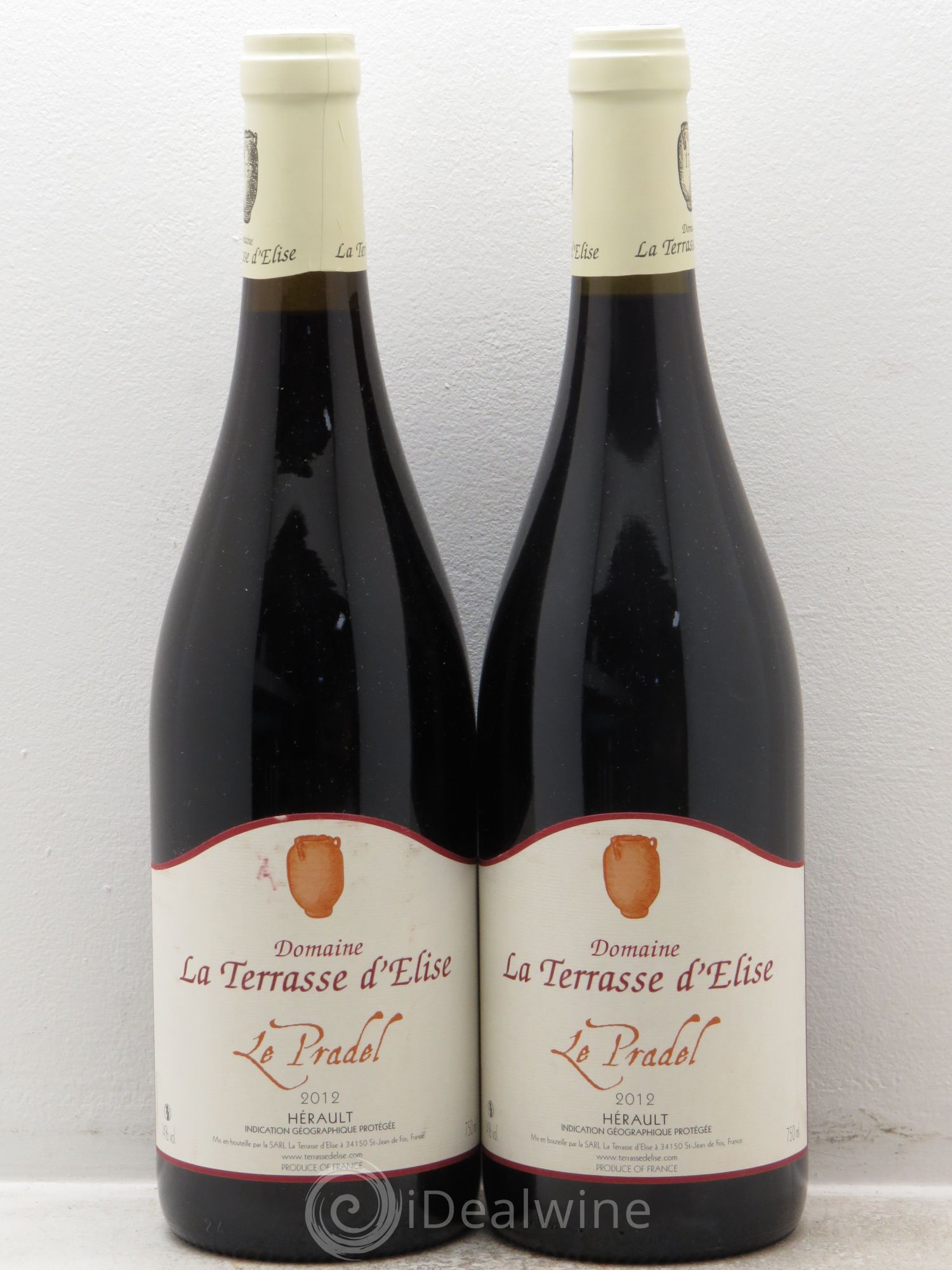 Pays d'Hérault Le Pradel Terrasse d'Elise (Domaine de la) 2012 - Lot de 2 bouteilles - 0