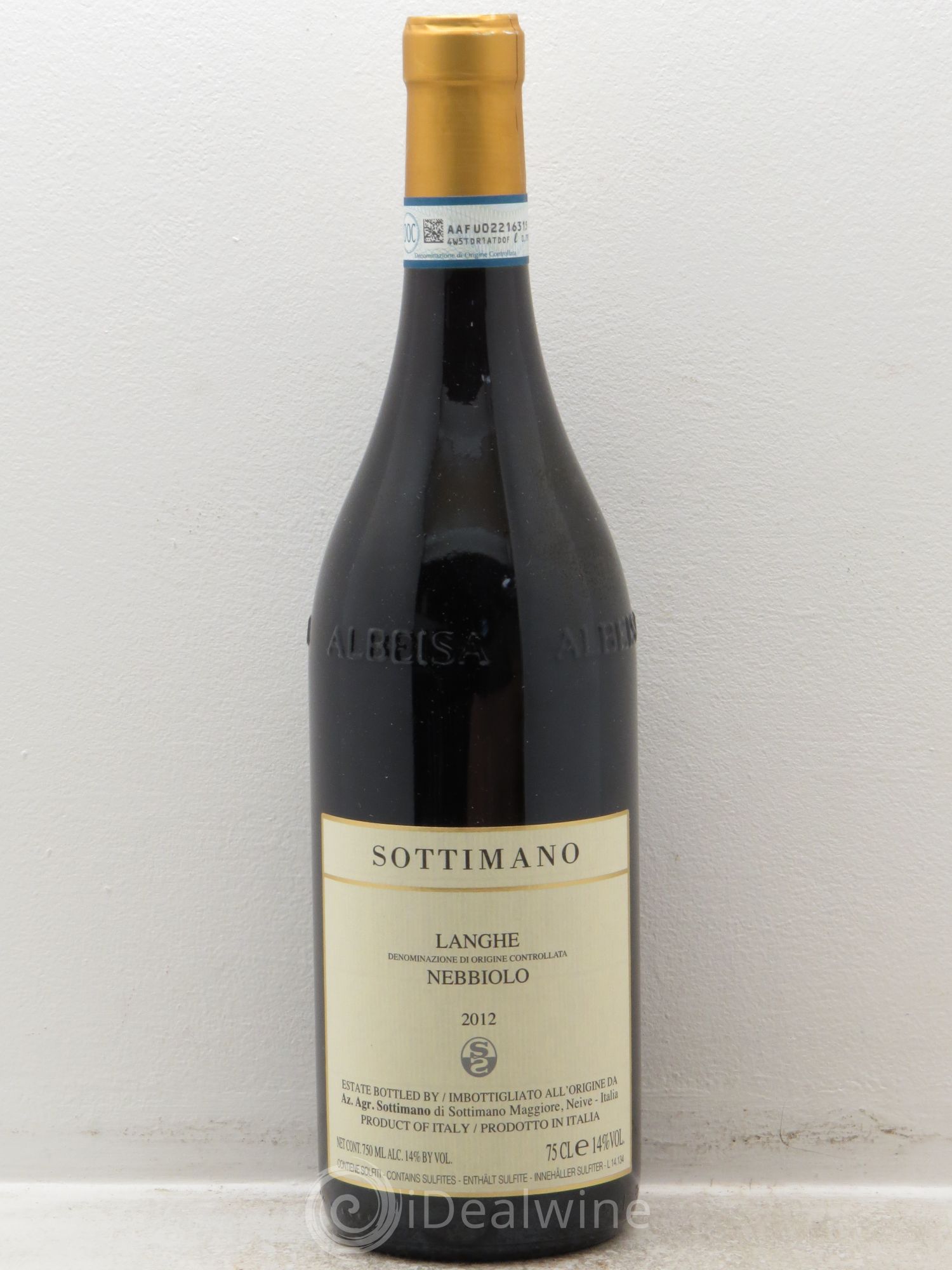 Langhe DOC Nebbiolo Sottimano 2012 - Lot de 1 bouteille - 0
