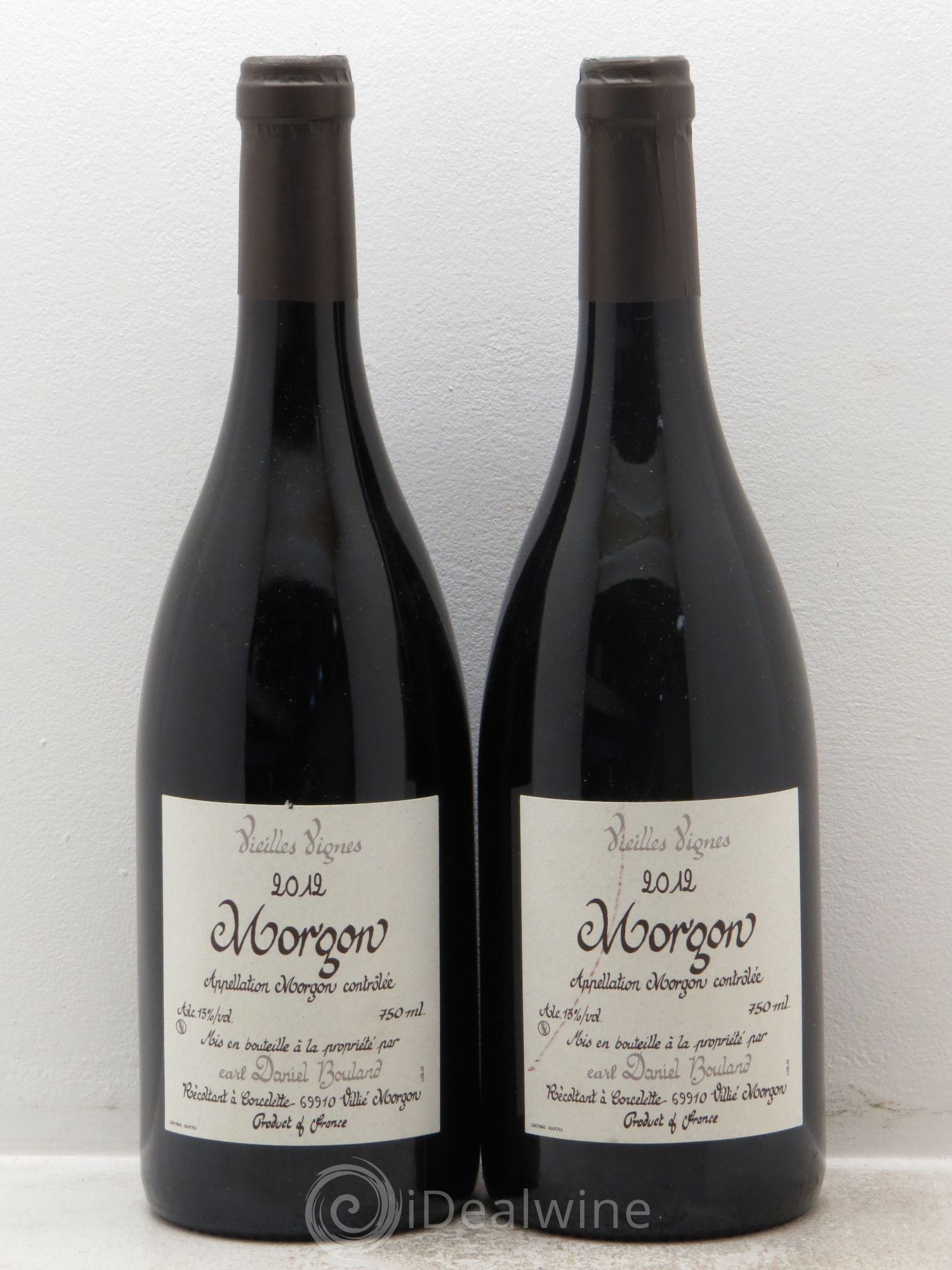 Morgon Vieilles Vignes Daniel Bouland (Domaine) 2012 - Lot de 2 bouteilles - 0
