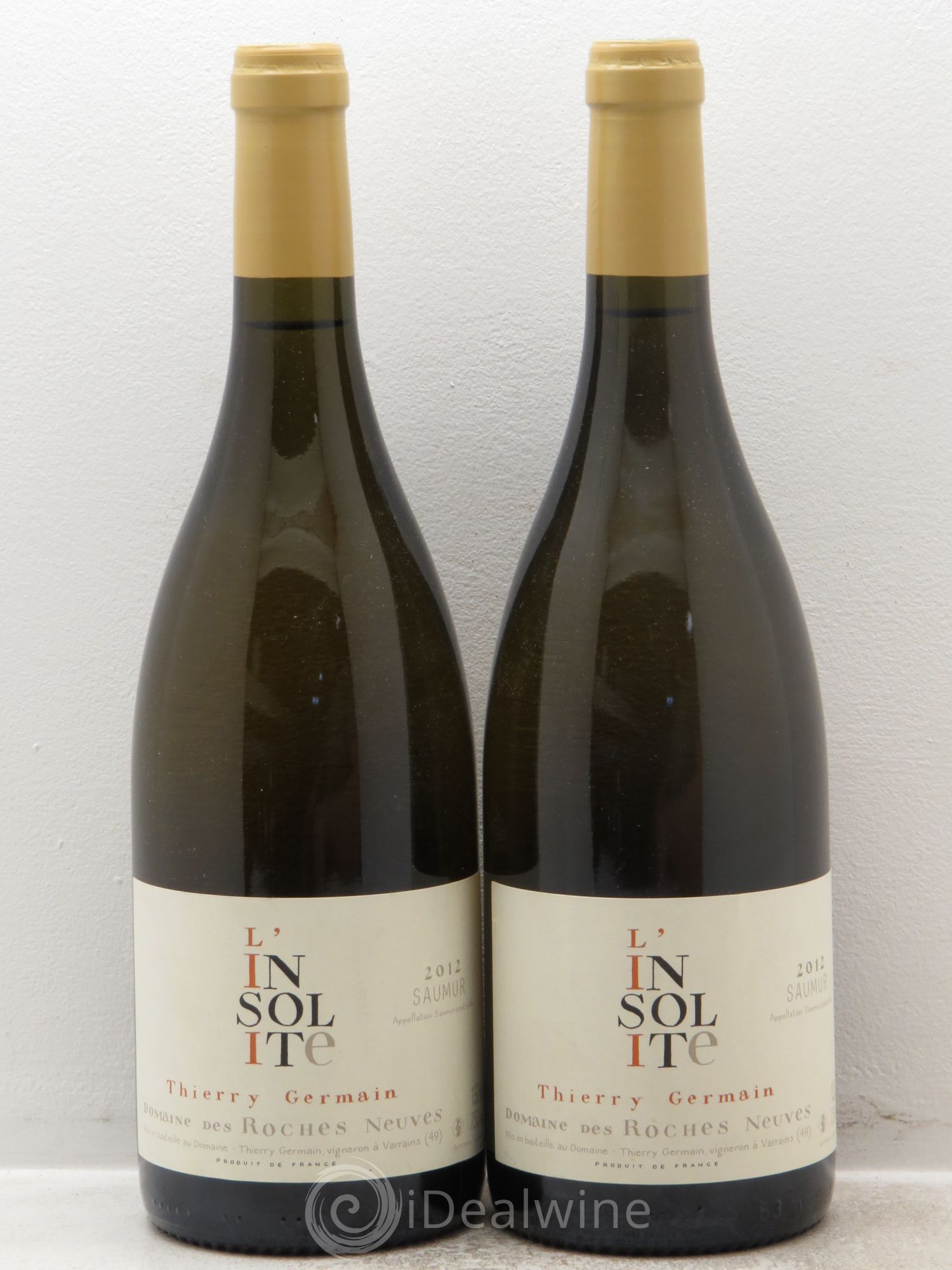Saumur Insolite Domaine des Roches Neuves - Thierry Germain 2012 - Lot de 2 bouteilles - 0