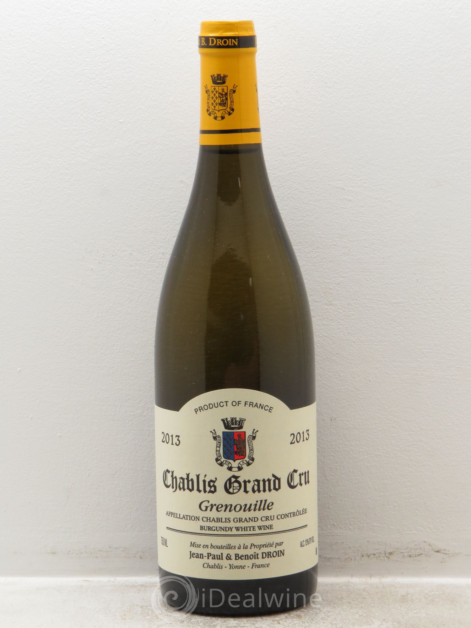 Chablis Grand Cru Grenouilles Jean-Paul & Benoît Droin (Domaine) 2013 - Lot de 1 bouteille - 0