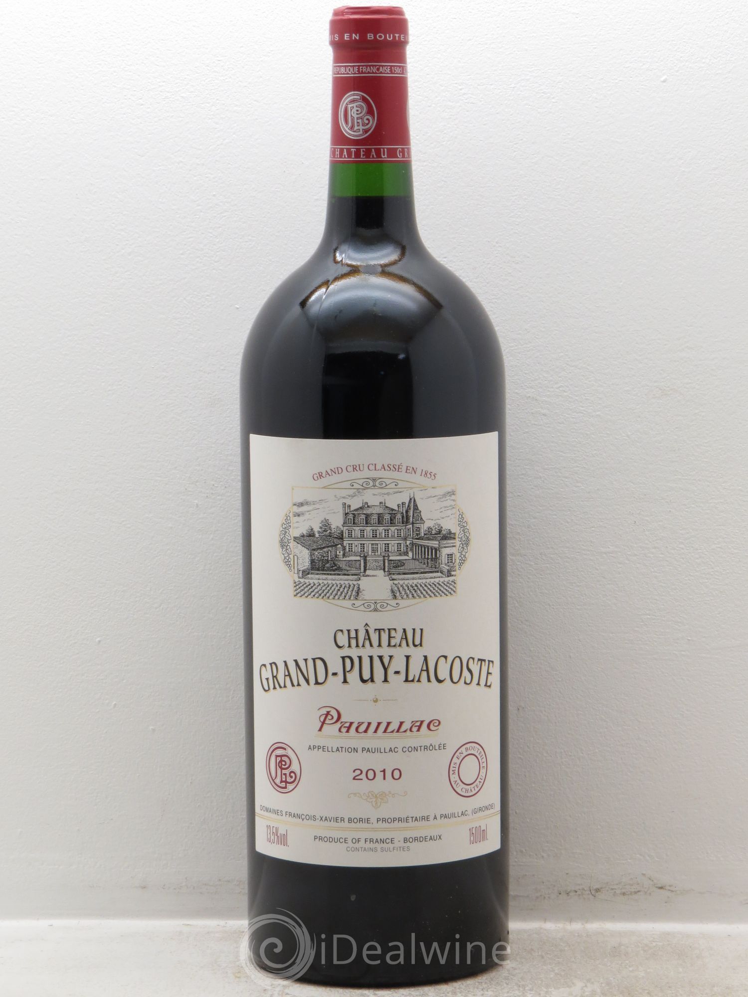 Château Grand Puy Lacoste 5ème Grand Cru Classé 2010 - Lot de 1 magnum - 0