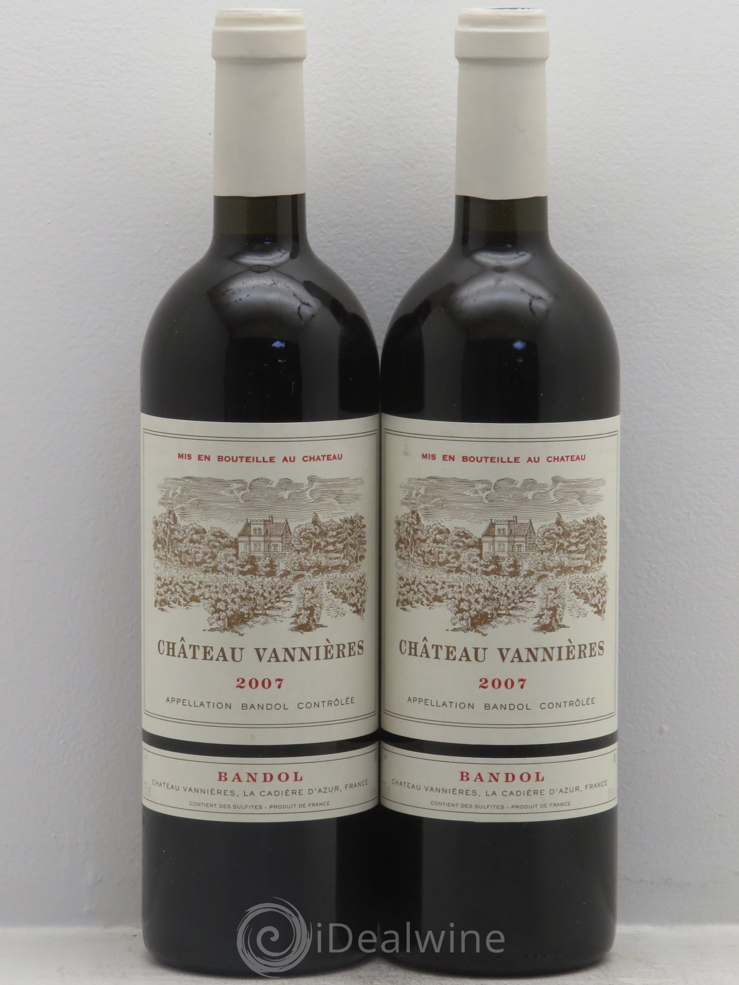 Bandol Château Vannières Éric et Charles-Éric Boisseaux 2007 - Lot de 2 bouteilles - 0