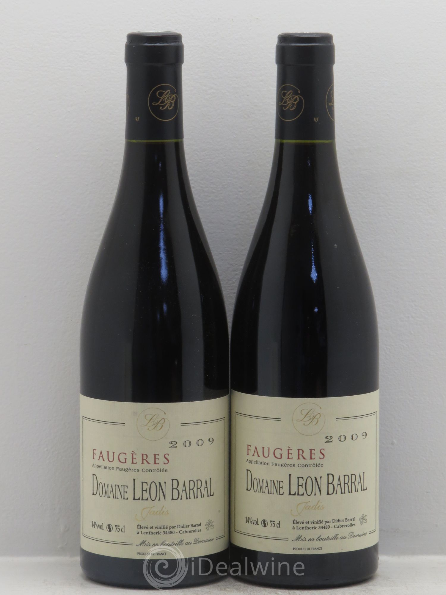 Faugères Jadis Domaine Léon Barral 2009 - Lot de 2 bouteilles - 0