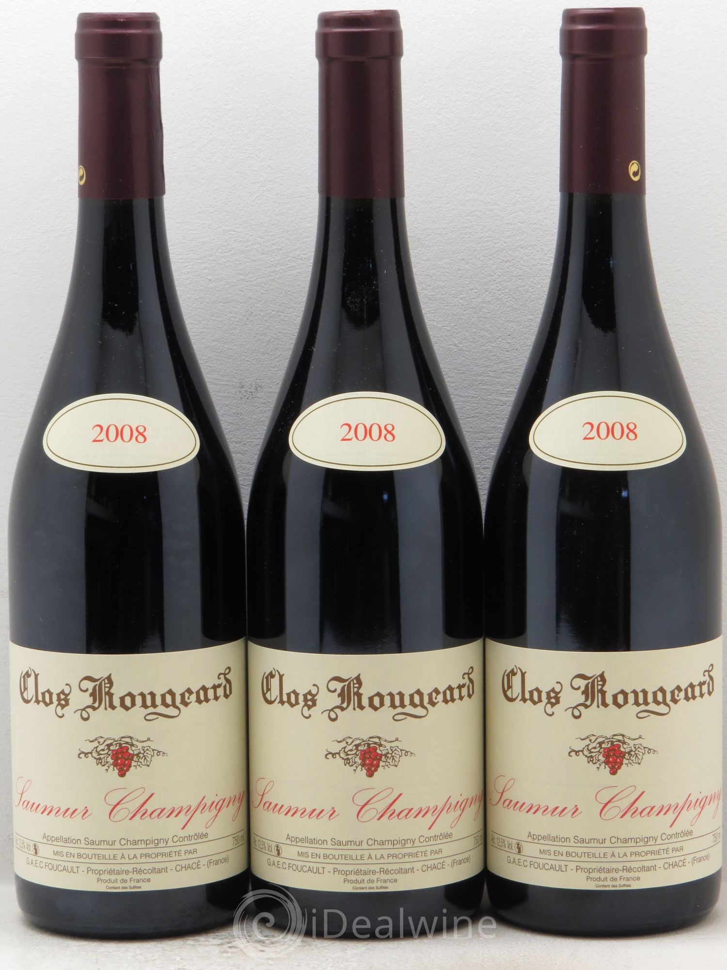 Saumur-Champigny Clos Rougeard 2008 - Lot de 3 bouteilles - 0