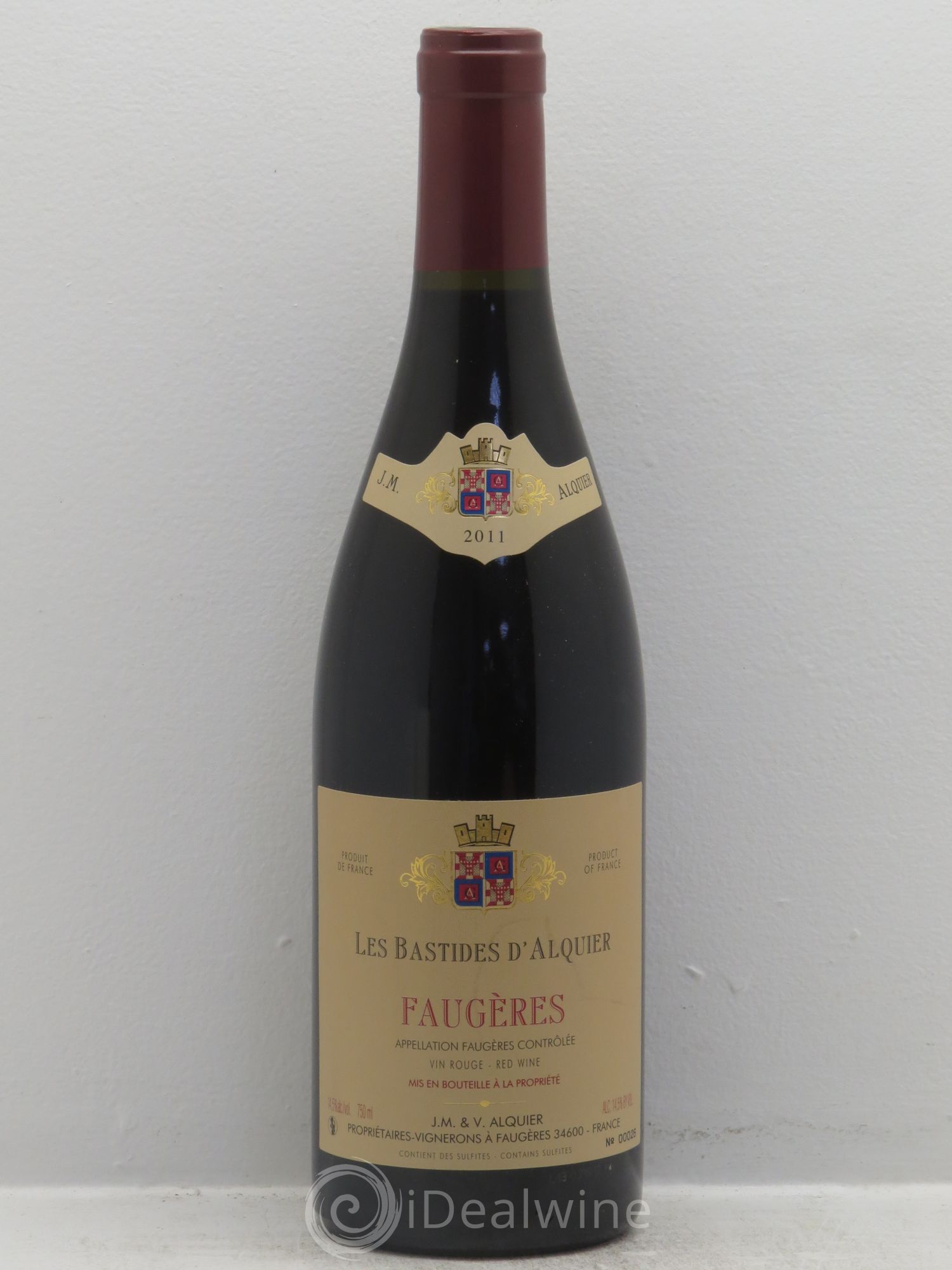 Faugères Domaine Jean-Michel Alquier Les Bastides d'Alquier 2011 - Lot de 1 bouteille - 0