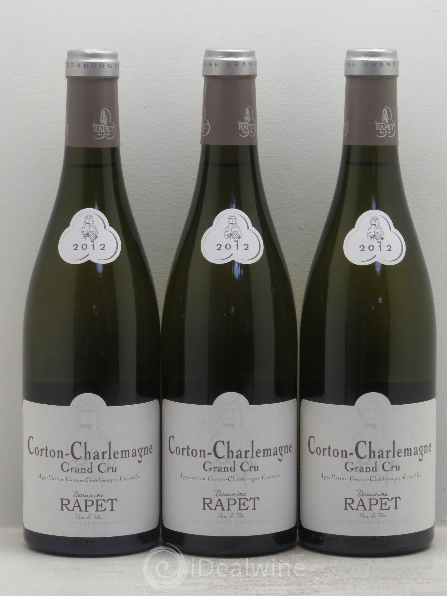 Corton-Charlemagne Grand Cru Rapet Père & Fils 2012 - Lot de 3 bouteilles - 0