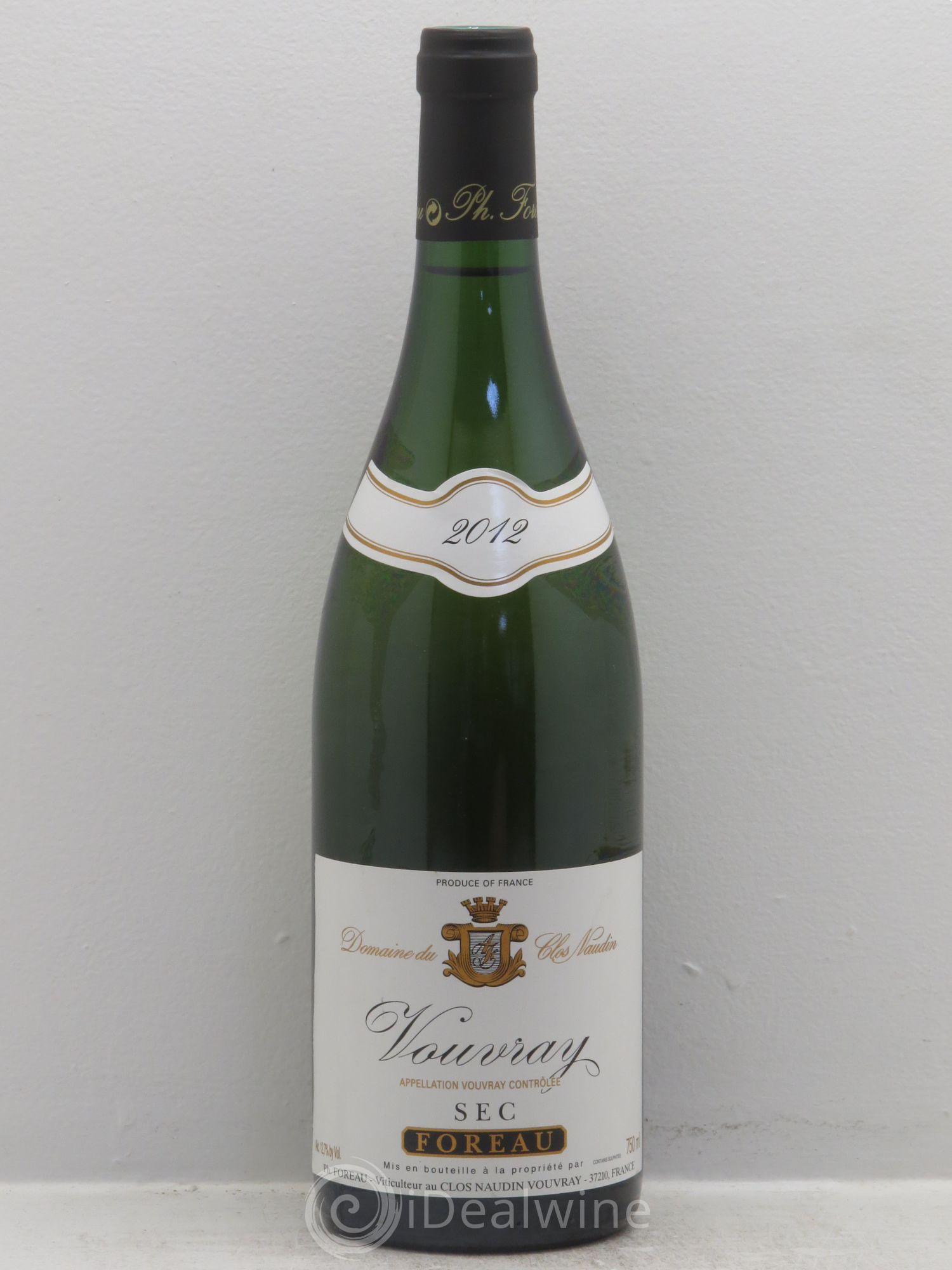 Vouvray Sec Clos Naudin - Philippe Foreau 2012 - Lot de 1 bouteille - 0