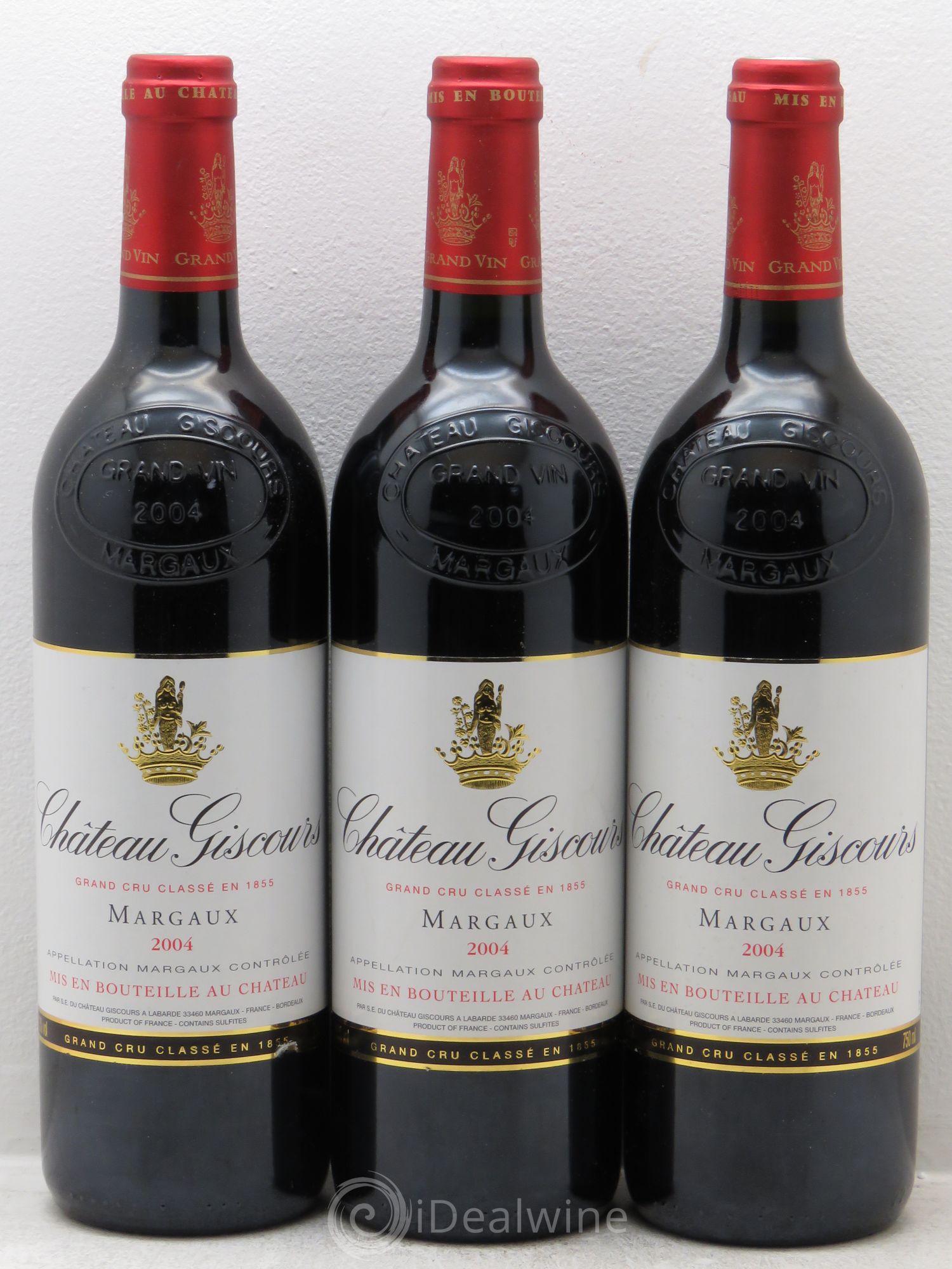 Château Giscours 3ème Grand Cru Classé 2004 - Lot de 3 bouteilles - 0