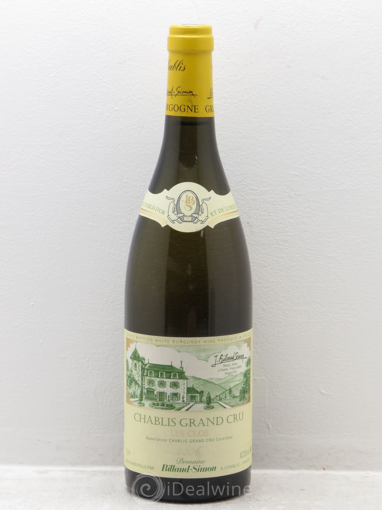 Chablis Grand Cru Les Clos Billaud-Simon (Domaine) 2006 - Lot de 1 bouteille - 0