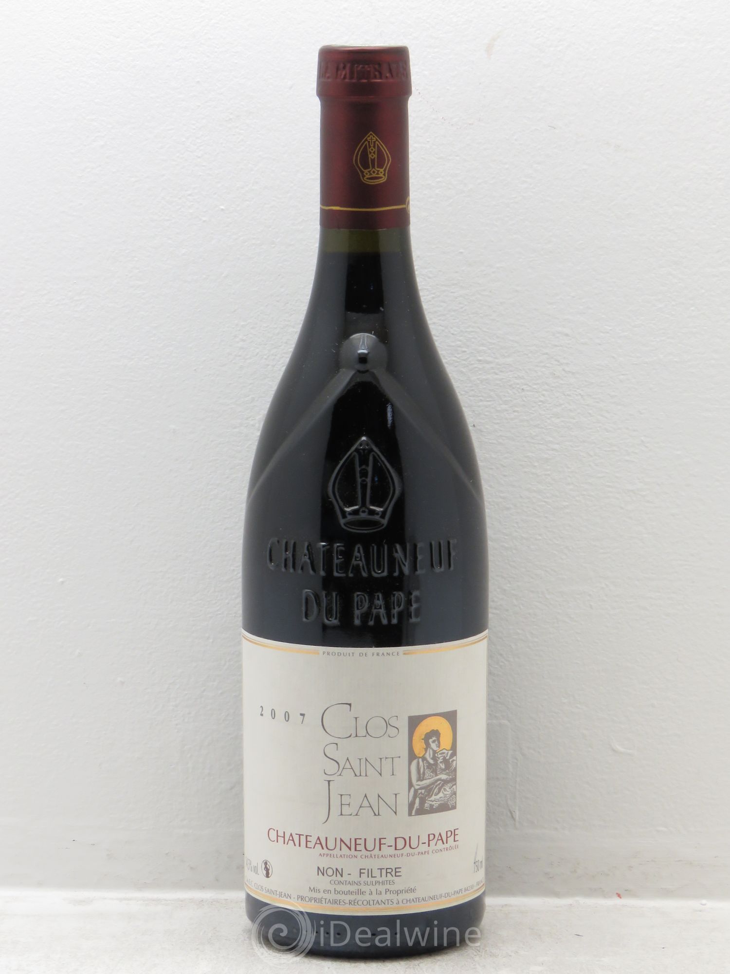 Châteauneuf-du-Pape Clos Saint-Jean Pascal et Vincent Maurel 2007 - Lot de 1 bouteille - 0