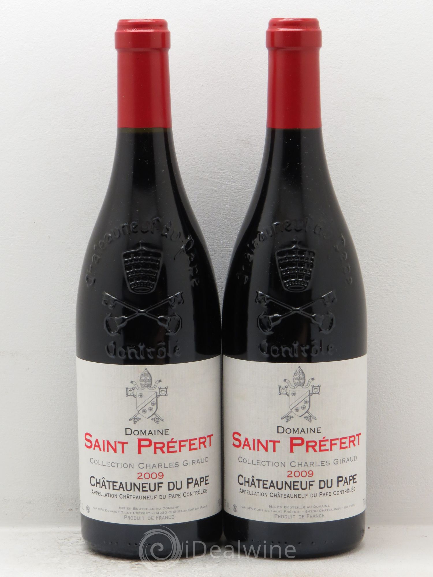 Châteauneuf-du-Pape Domaine Saint Préfert 2009 - Posten von 2 Flaschen - 0