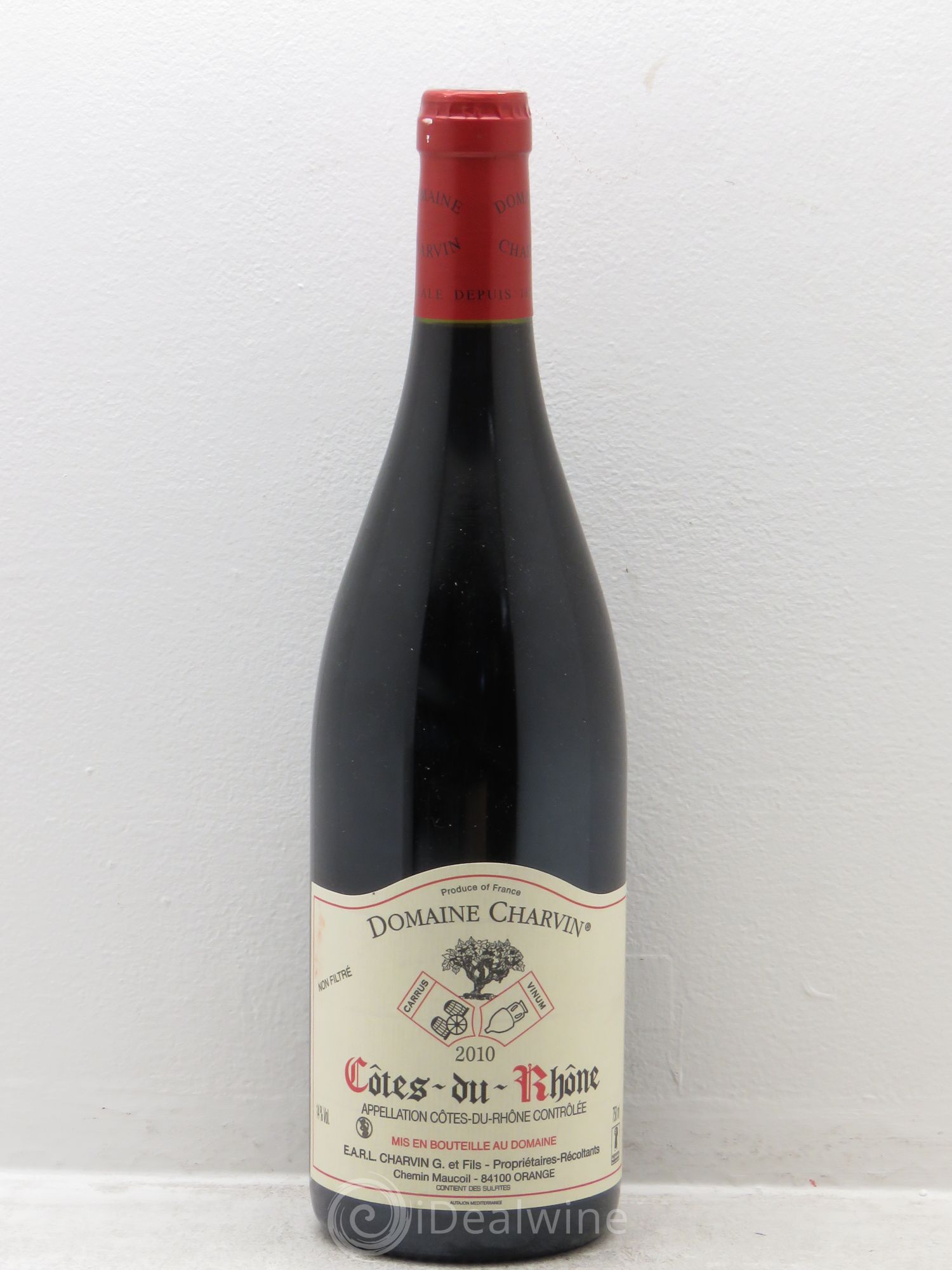 Côtes-du-Rhône Charvin (Domaine) 2010 - Lot de 1 bouteille - 0