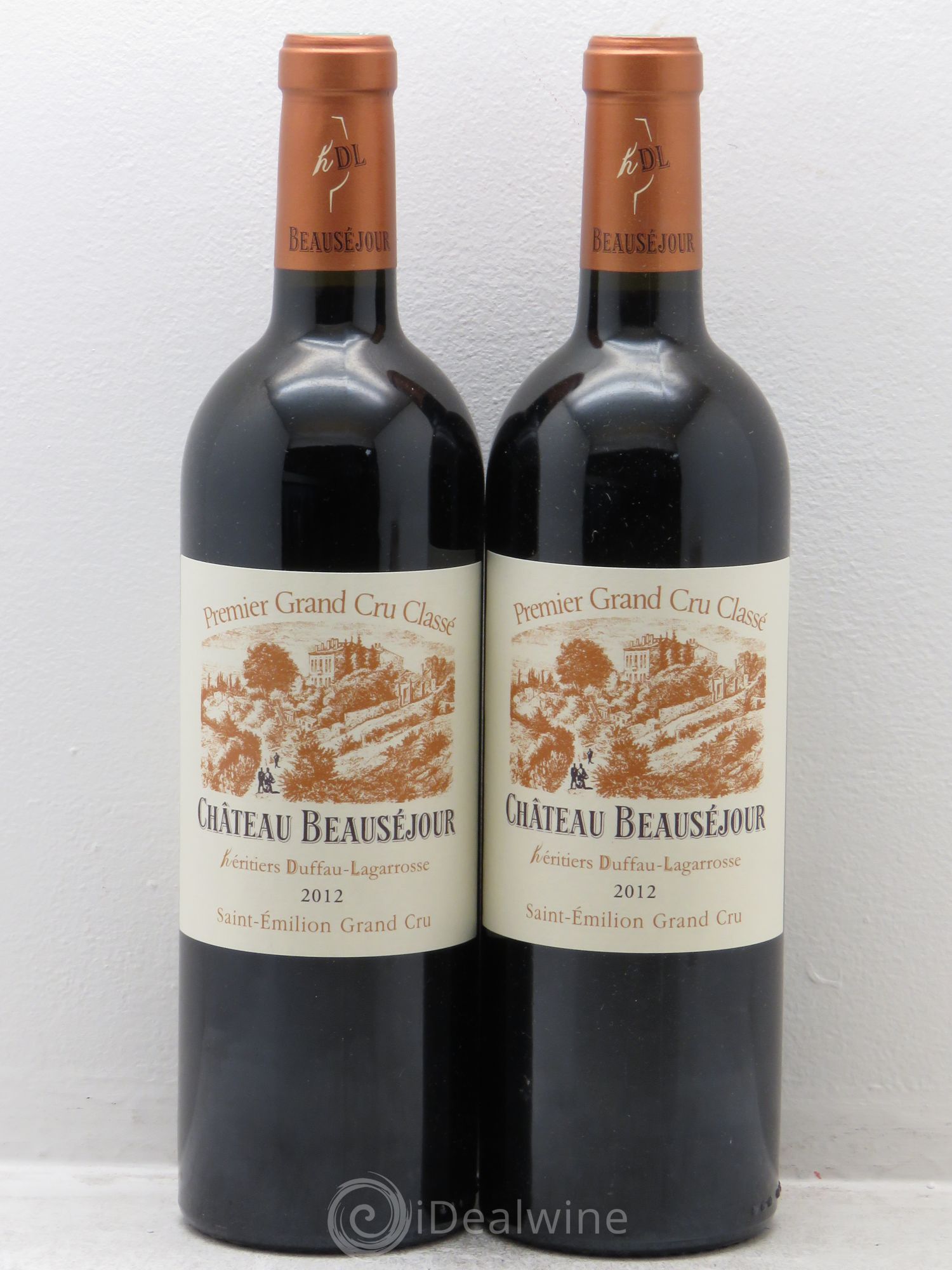 Château Beauséjour (Duffau-Lagarrosse) 1er Grand Cru Classé B 2012 - Lot de 2 bouteilles - 0