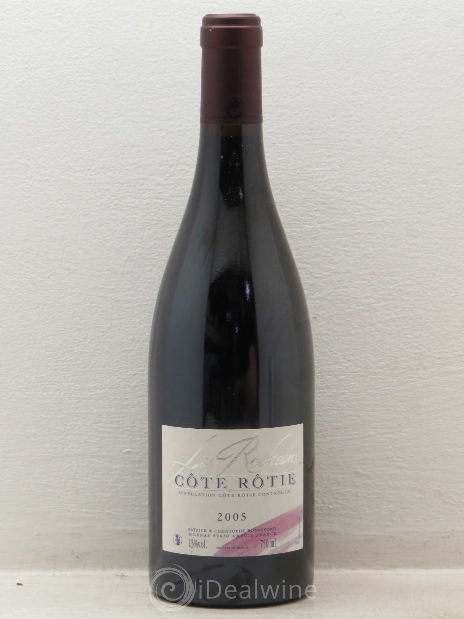 Côte-Rôtie Les Rochains Domaine Bonnefond 2005 - Lot de 1 bouteille - 0