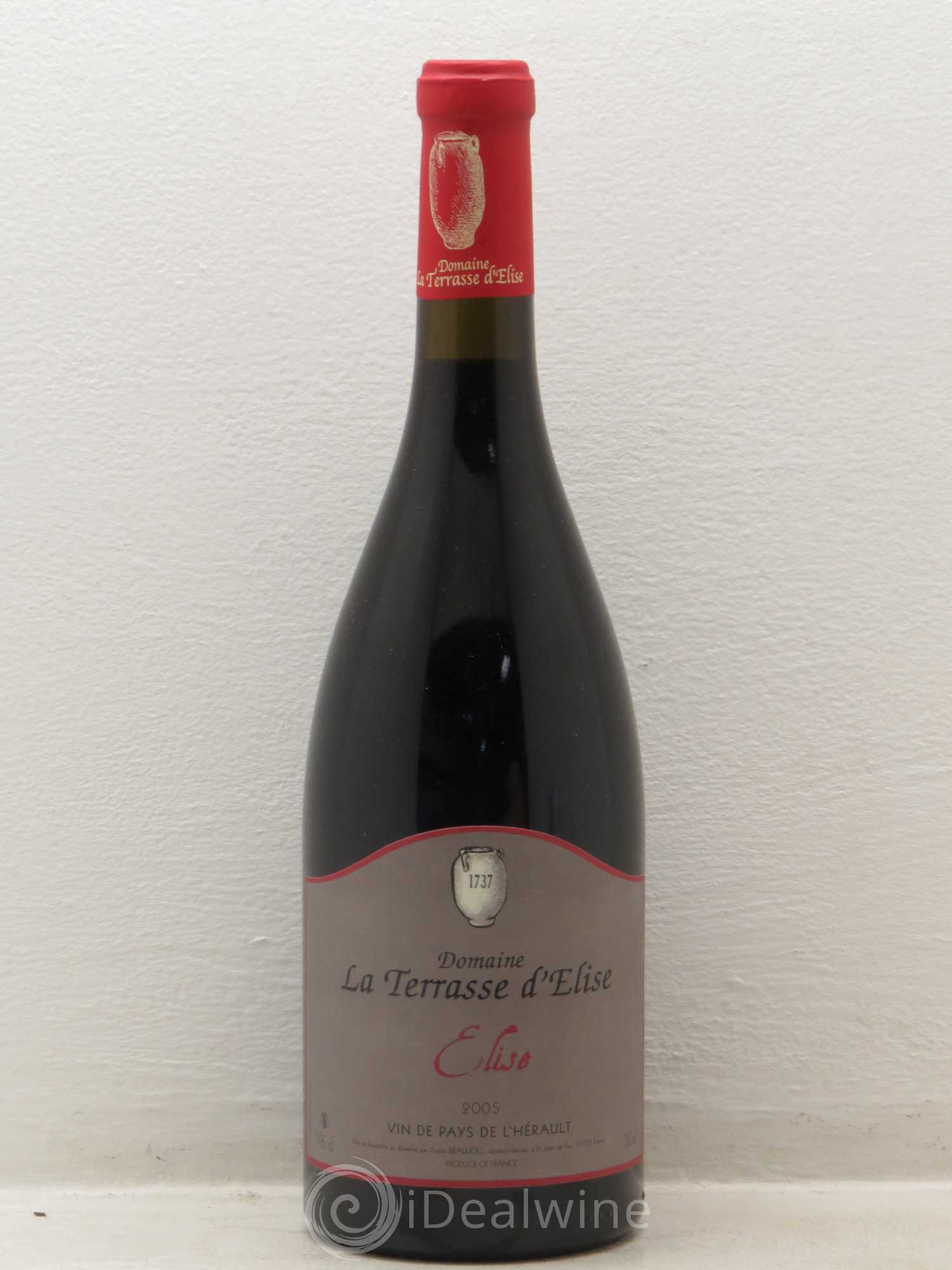 Coteaux du Languedoc Elise Terrasse d'Elise (Domaine de la) 2005 - Lot de 1 bouteille - 0