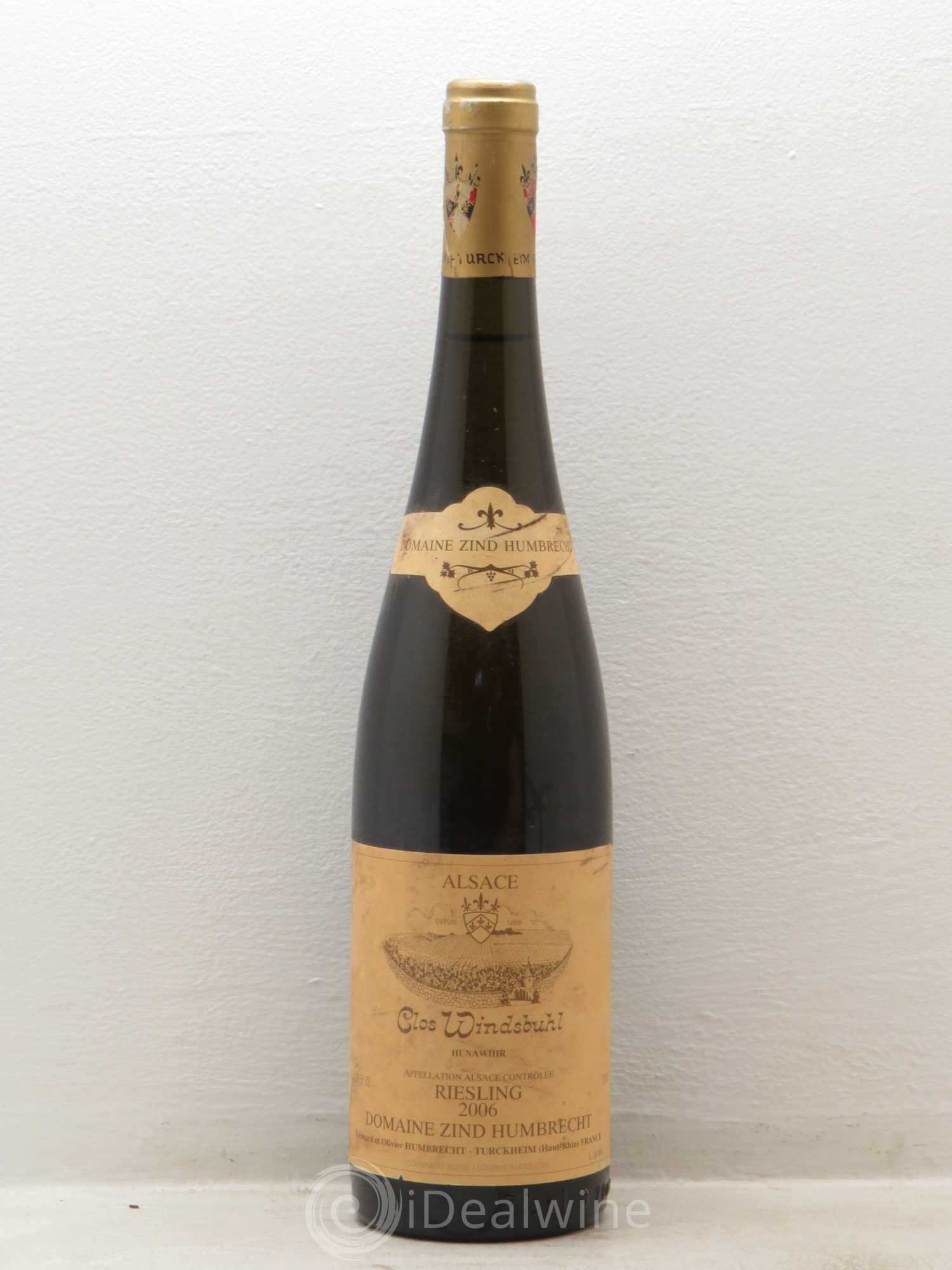 Alsace Riesling Clos Windsbuhl Zind-Humbrecht (Domaine) 2006 - Lot de 1 bouteille - 0