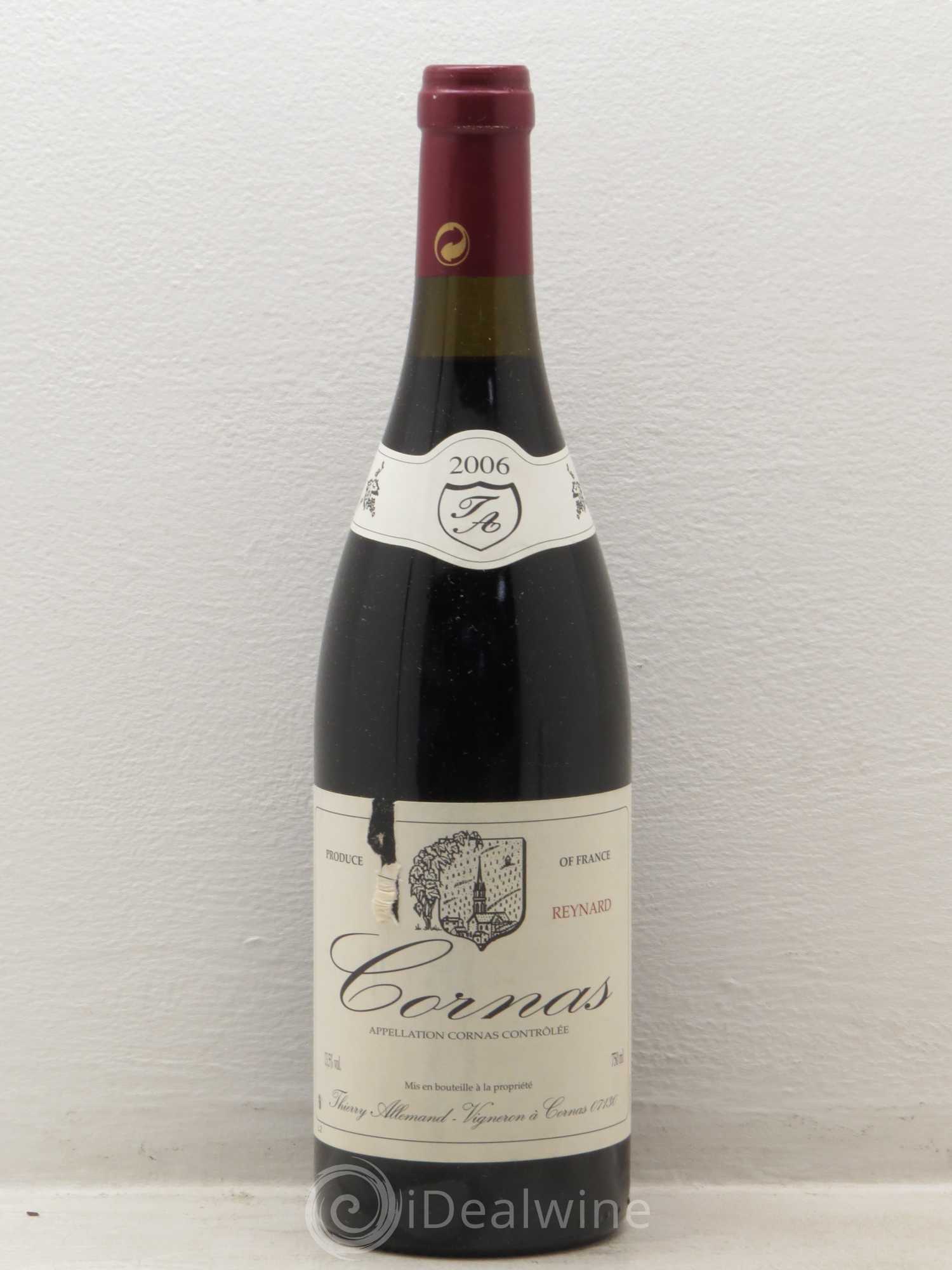Cornas Reynard Thierry Allemand 2006 - Lot de 1 bouteille - 0