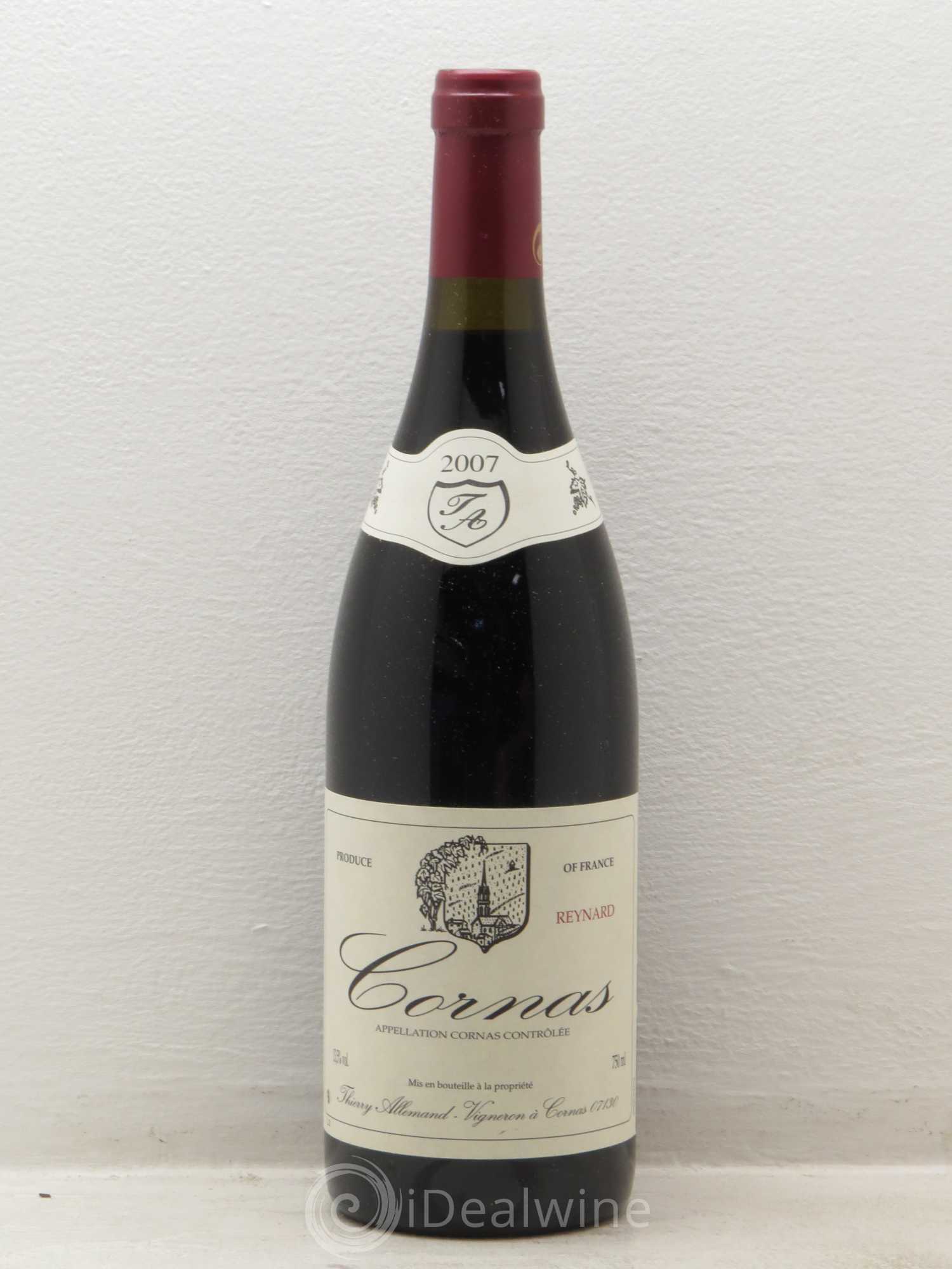 Cornas Reynard Thierry Allemand 2007 - Lot de 1 bouteille - 0