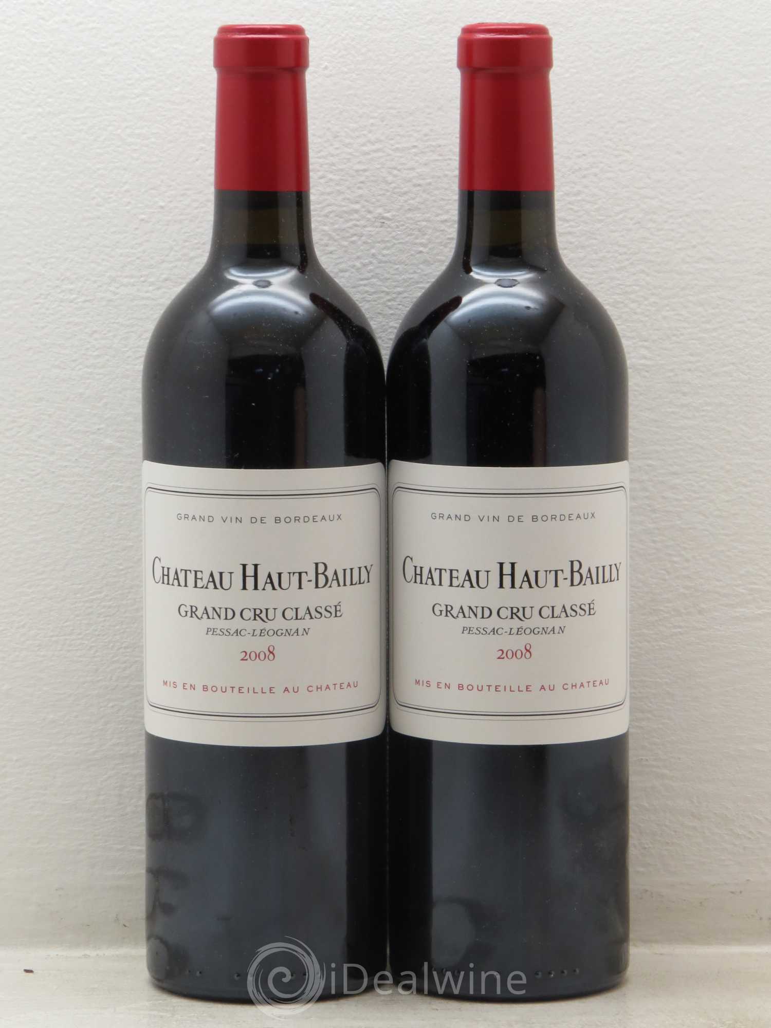 Château Haut-Bailly Cru Classé de Graves 2008 - Lot de 2 bouteilles - 0