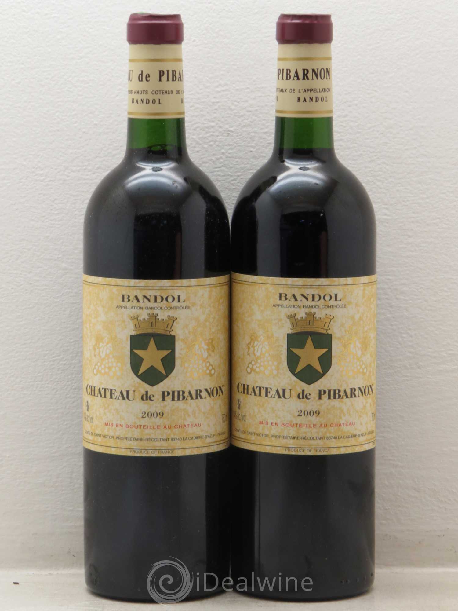 Bandol Château de Pibarnon Comte de Saint-Victor 2009 - Lot de 2 bouteilles - 0