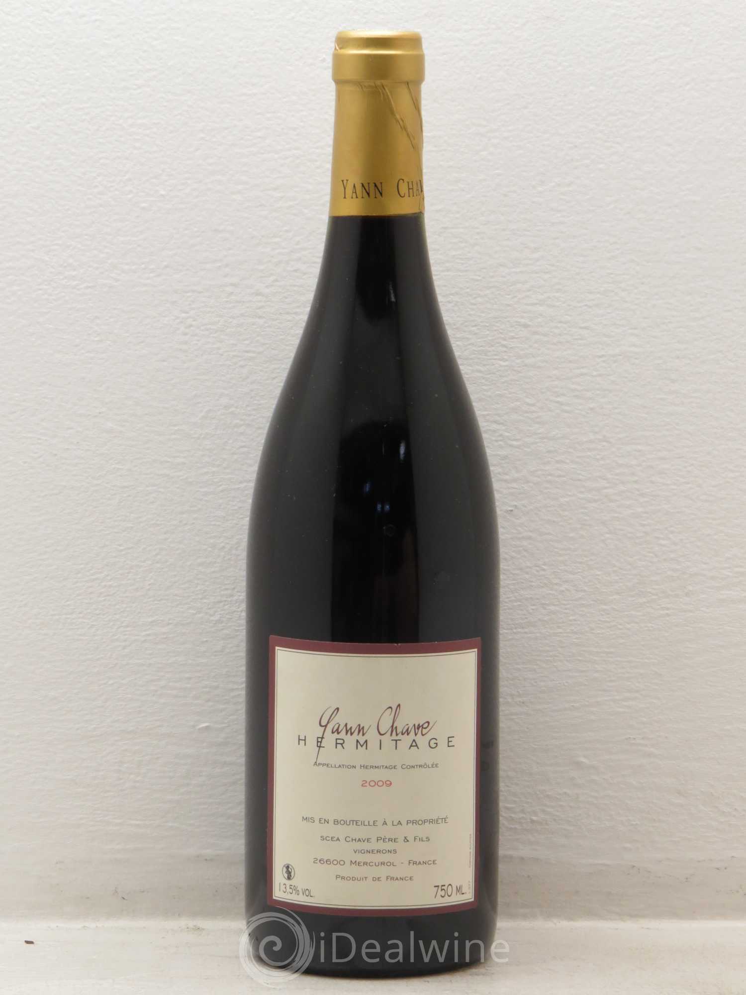 Hermitage Yann Chave 2009 - Lot de 1 bouteille - 0