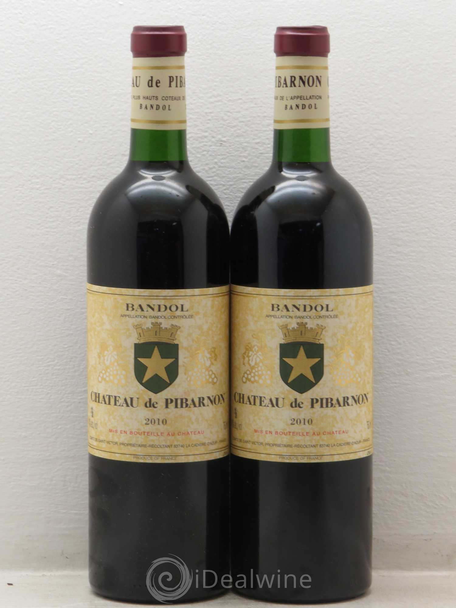 Bandol Château de Pibarnon Comte de Saint-Victor 2010 - Lot de 2 bouteilles - 0