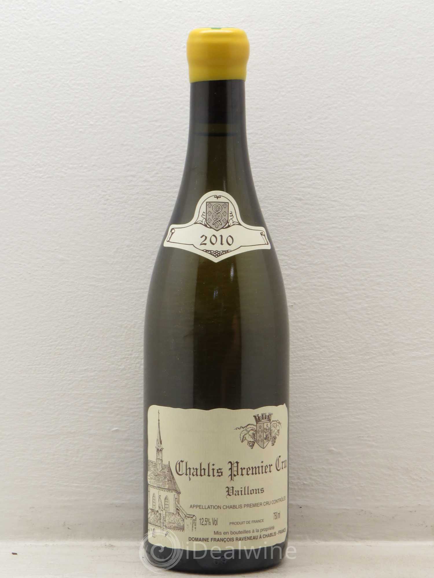 Chablis 1er Cru Vaillons Raveneau (Domaine) 2010 - Lot de 1 bouteille - 0
