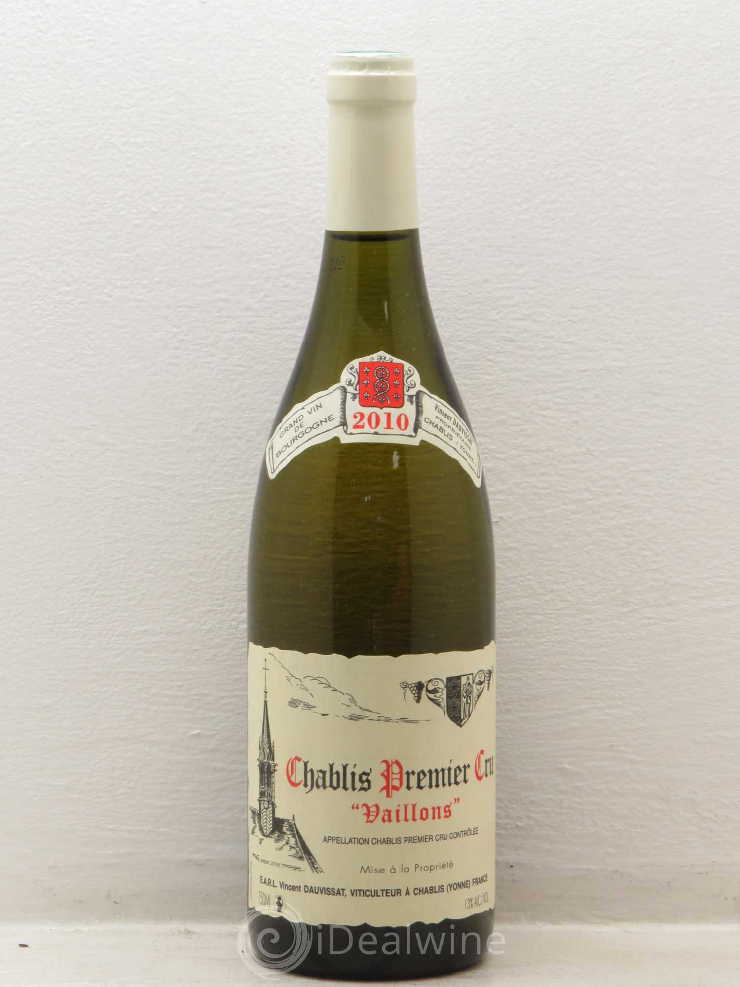 Chablis 1er Cru Vaillons Vincent Dauvissat (Domaine) 2010 - Lot de 1 bouteille - 0