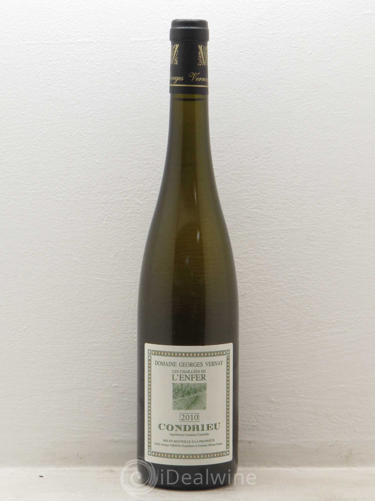 Condrieu Les Chaillées de l'Enfer Georges Vernay 2010 - Lot de 1 bouteille - 0