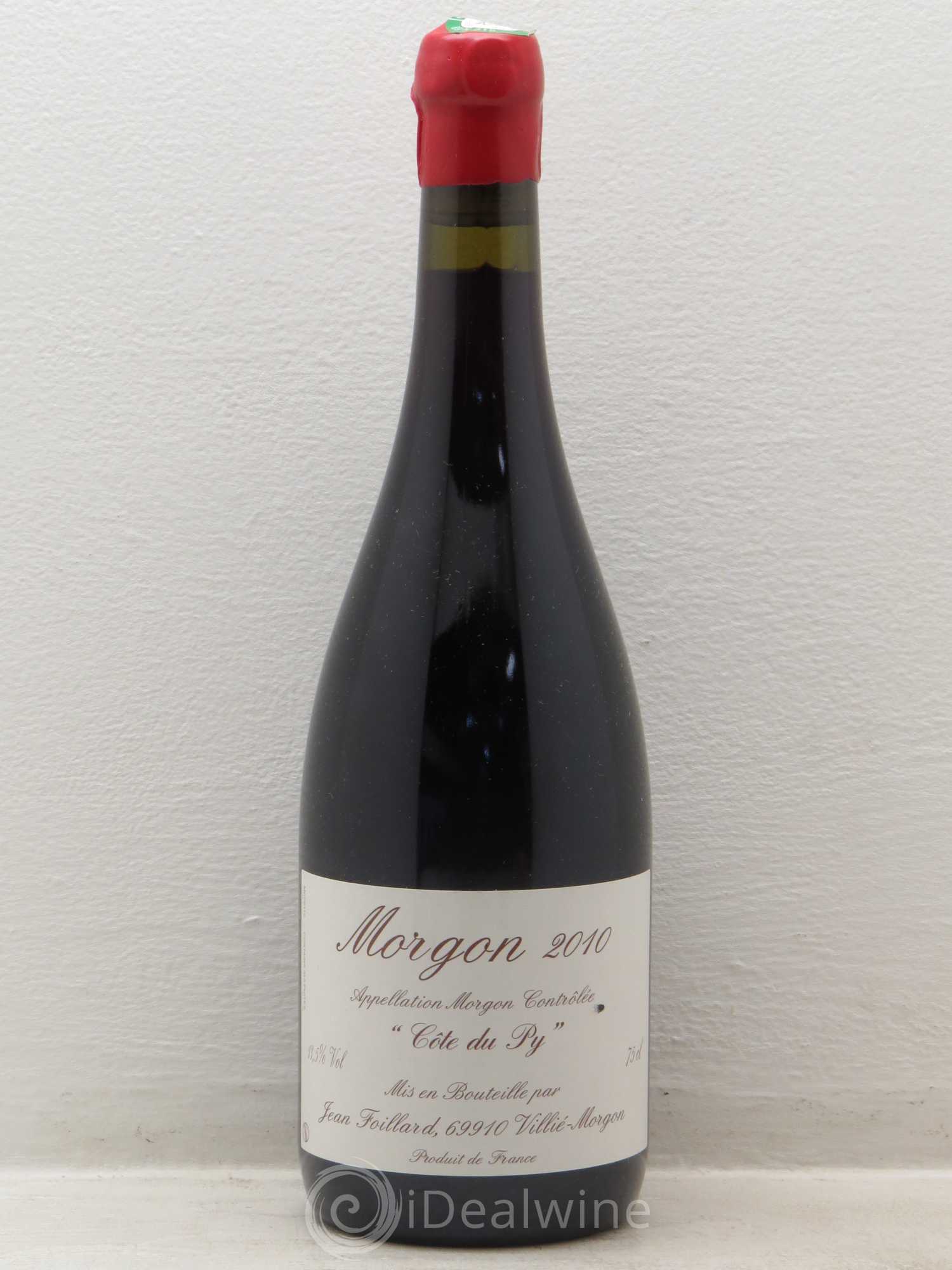 Morgon Côte du Py Jean Foillard 2010 - Lot de 1 bouteille - 0