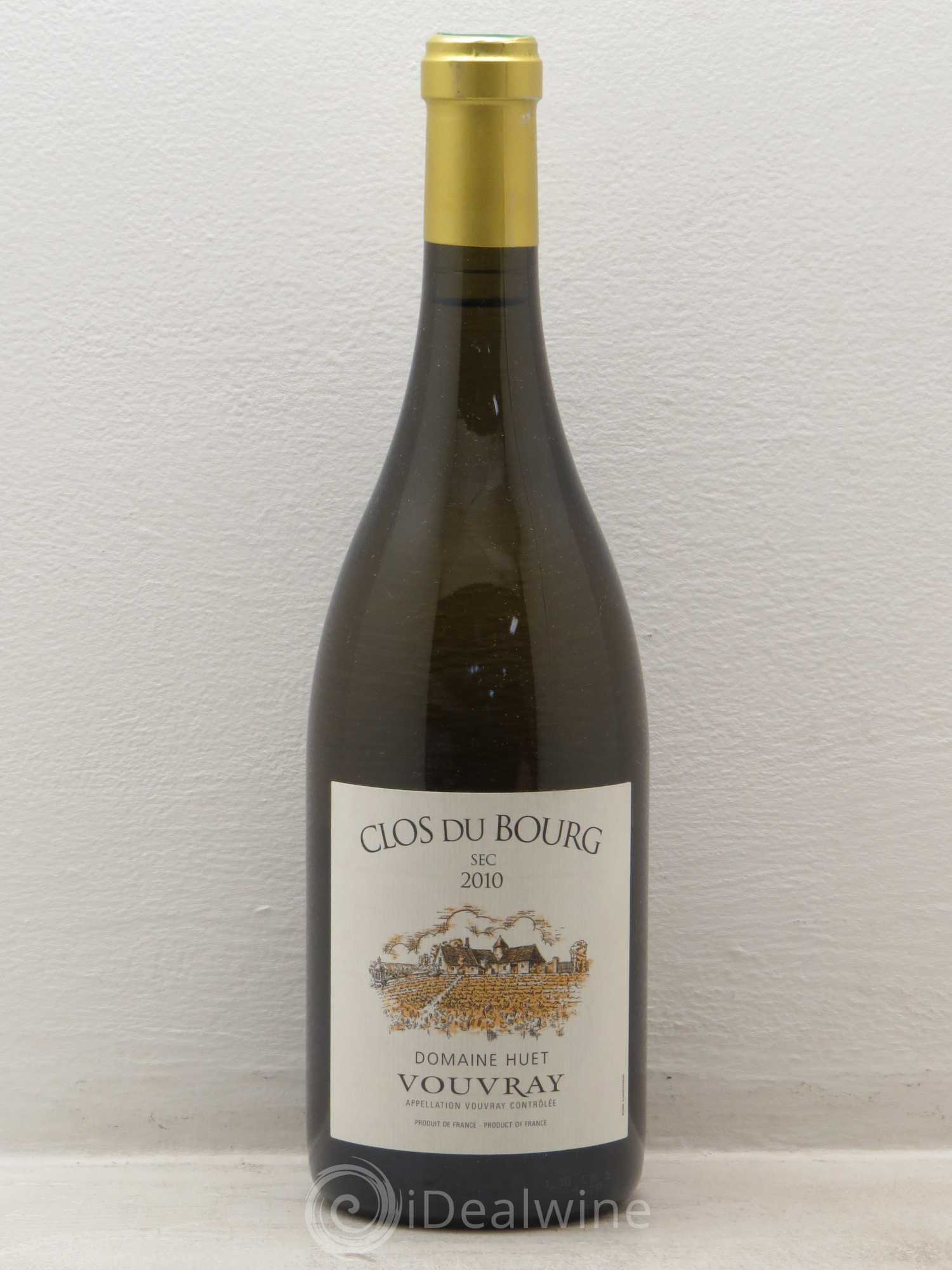 Vouvray Clos du Bourg Sec Domaine Huet 2010 - Lot de 1 bouteille - 0