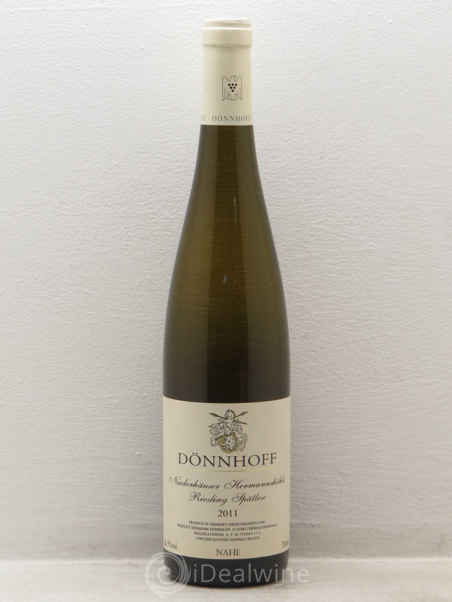Riesling Nahe Niederhauser Hermannshohle Riesling Spatlese Donnhoff 2011 - Posten von 1 Flasche - 0
