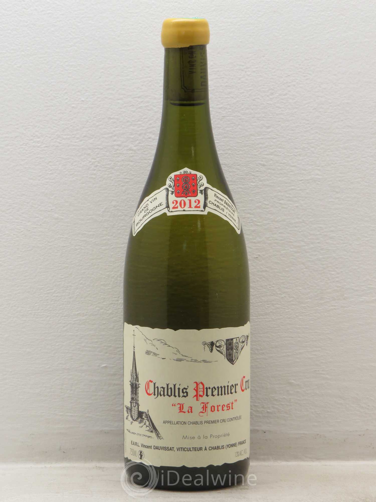 Chablis 1er Cru La Forest Vincent Dauvissat (Domaine) 2012 - Lot de 1 bouteille - 0
