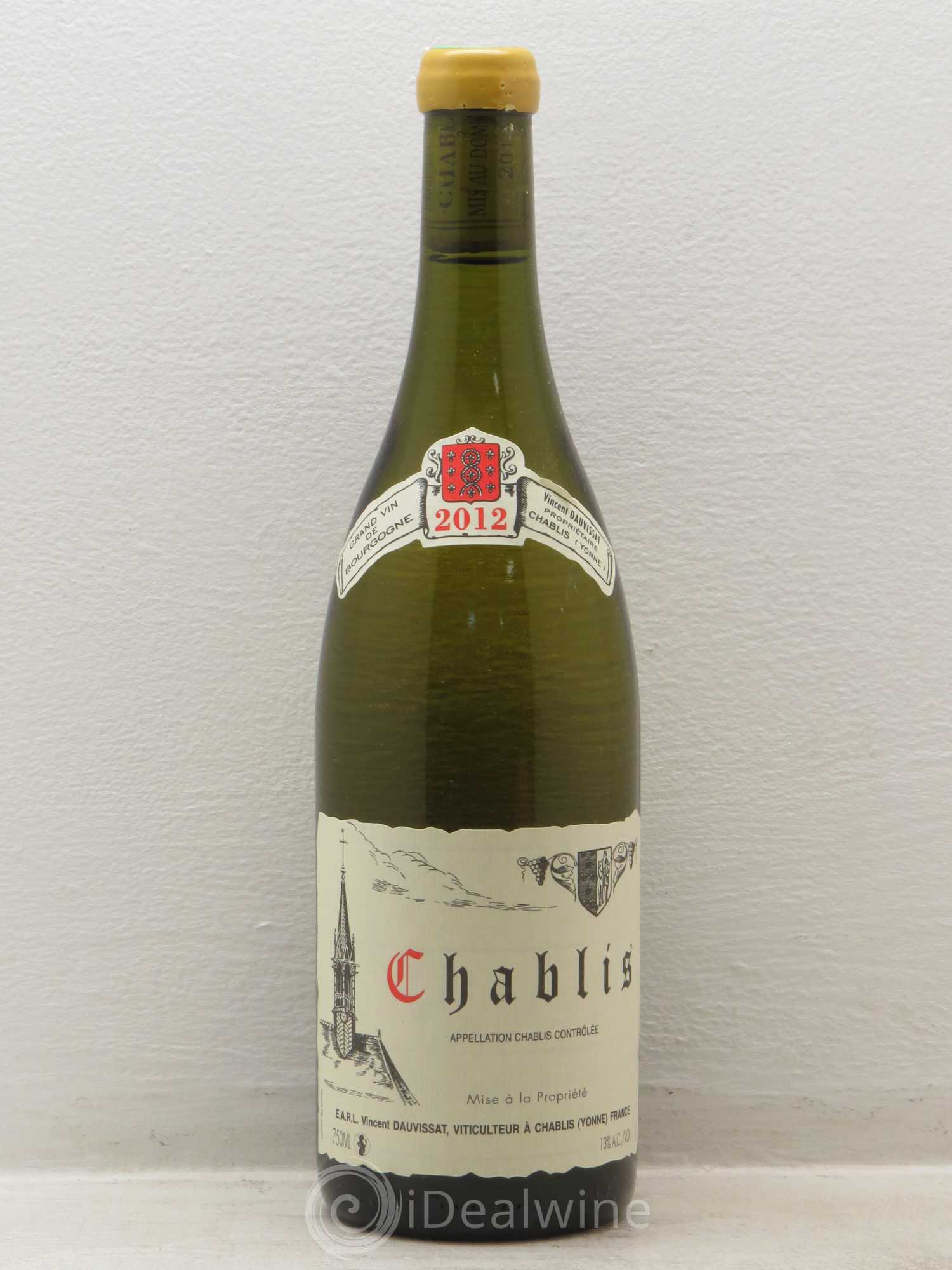 Chablis Vincent Dauvissat (Domaine) 2012 - Lot de 1 bouteille - 0