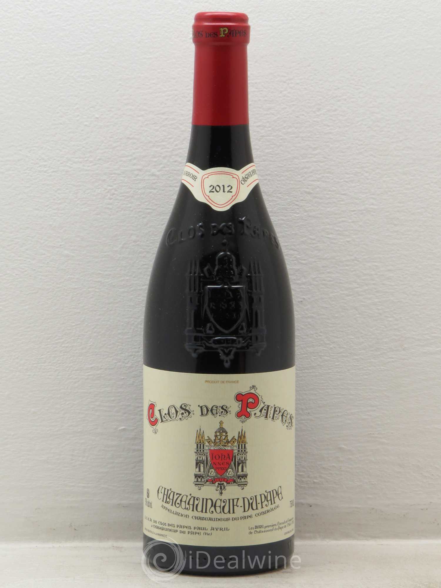 Châteauneuf-du-Pape Clos des Papes - Paul Avril 2012 - Lot de 1 bouteille - 0