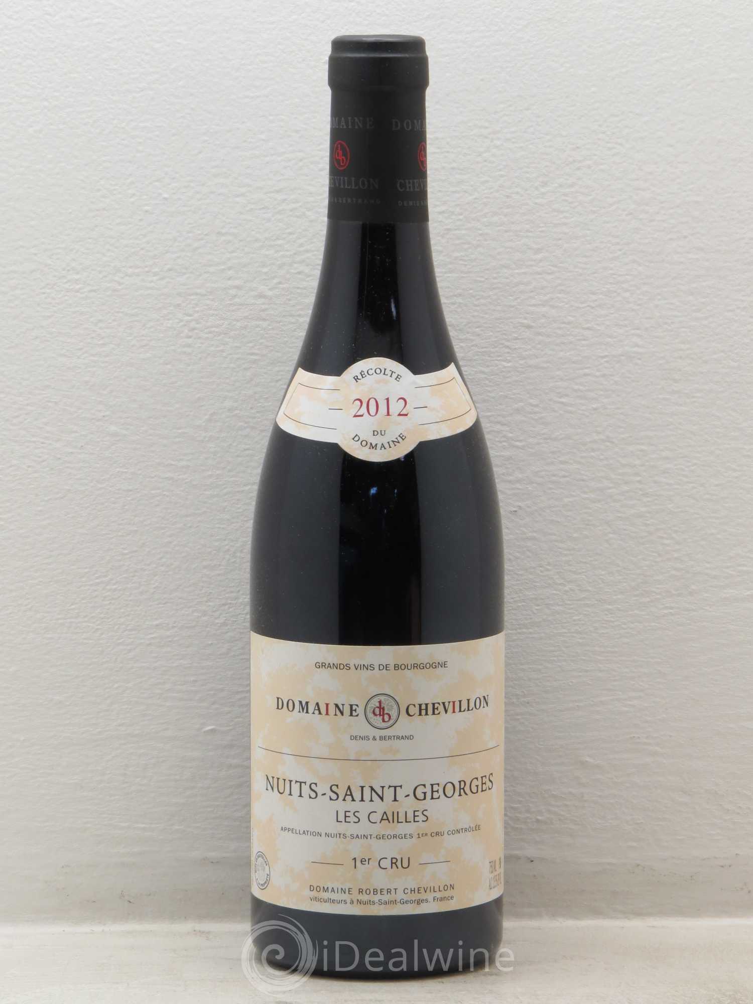 Nuits-Saint-Georges 1er Cru Les Cailles Robert Chevillon 2012 - Lot de 1 bouteille - 0