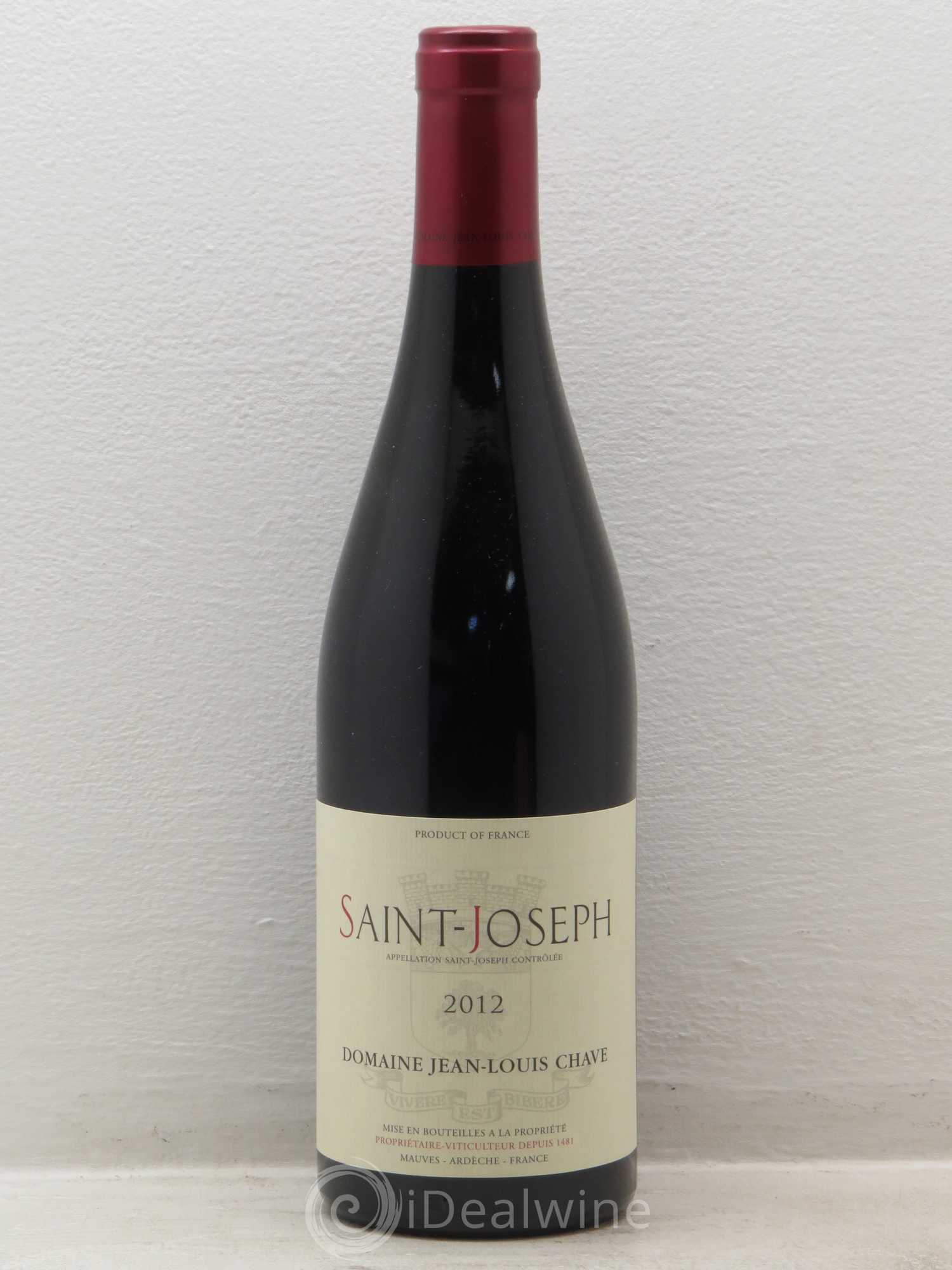 Saint-Joseph Jean-Louis Chave 2012 - Lot de 1 bouteille - 0